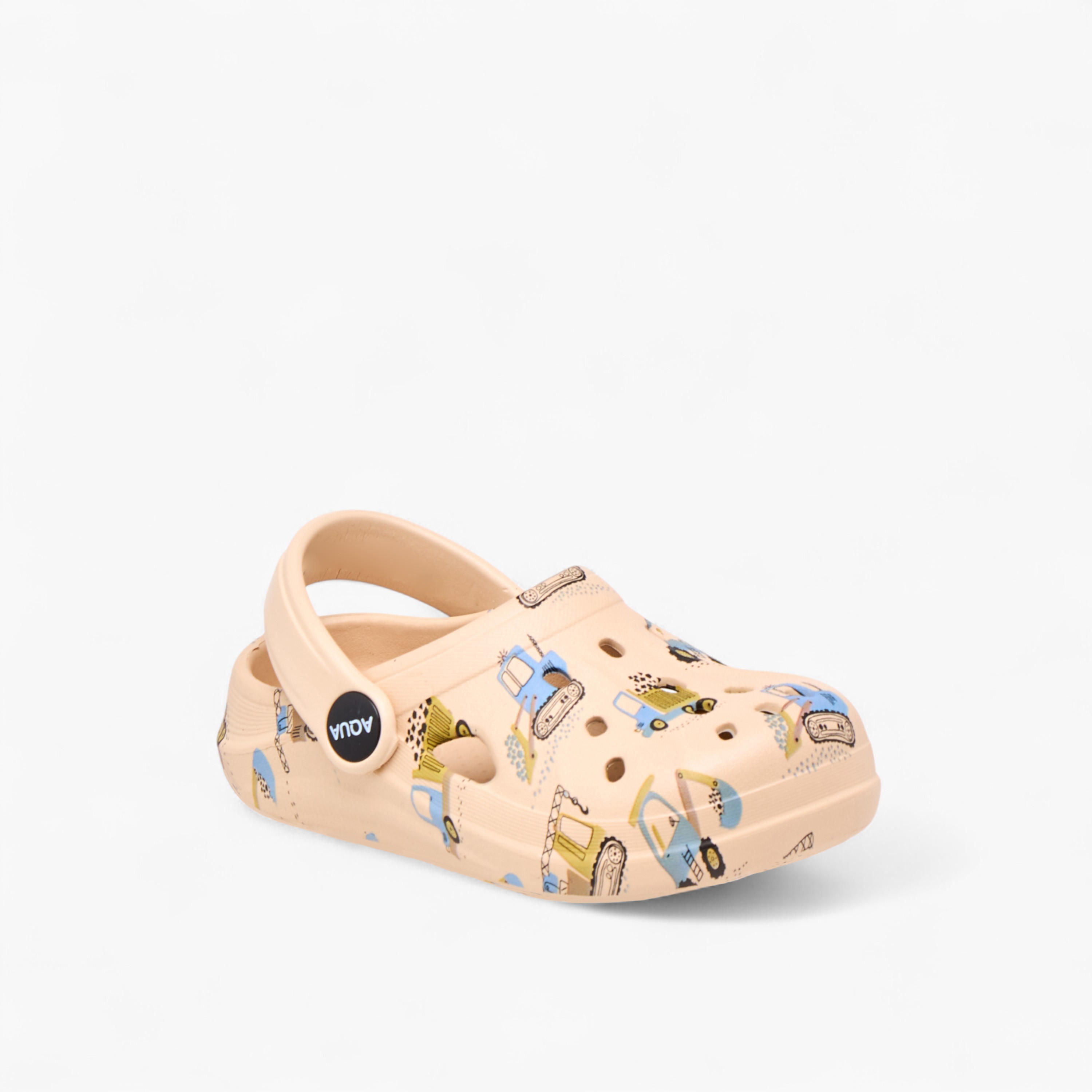 Aqua Boys Vehicle Print Clogs-boys-shoes-sandals-image-2