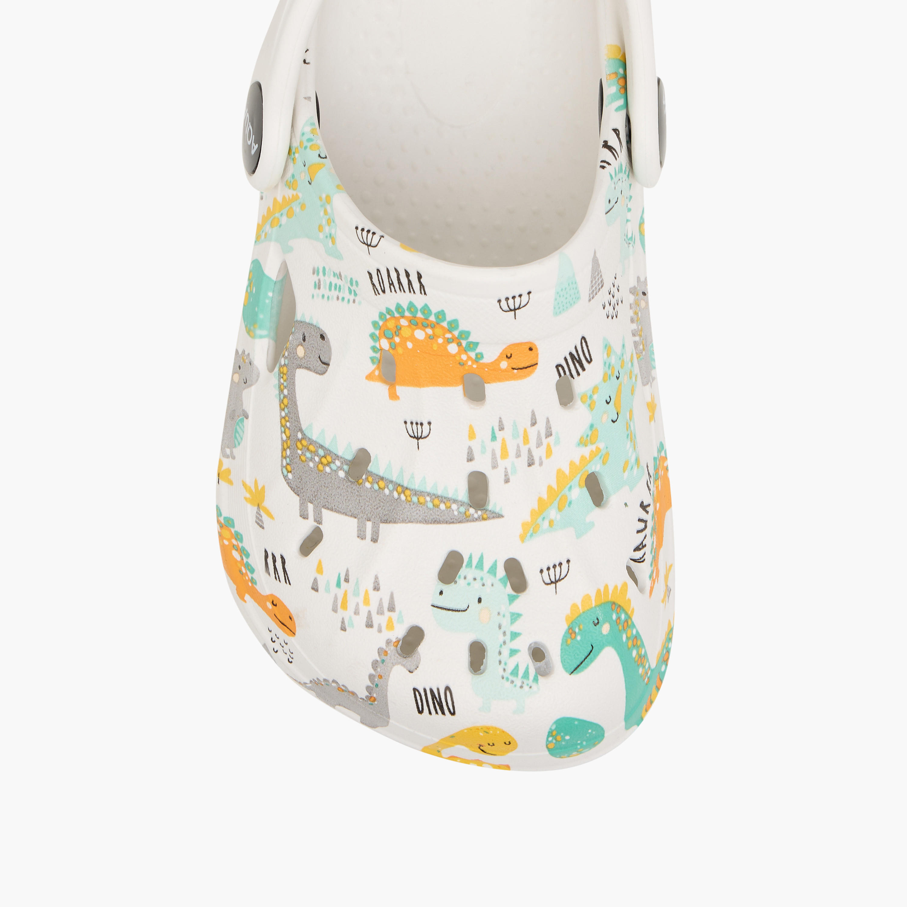 Aqua Dino Print Clogs with Backstrap-boys-shoes-sandals-image-4