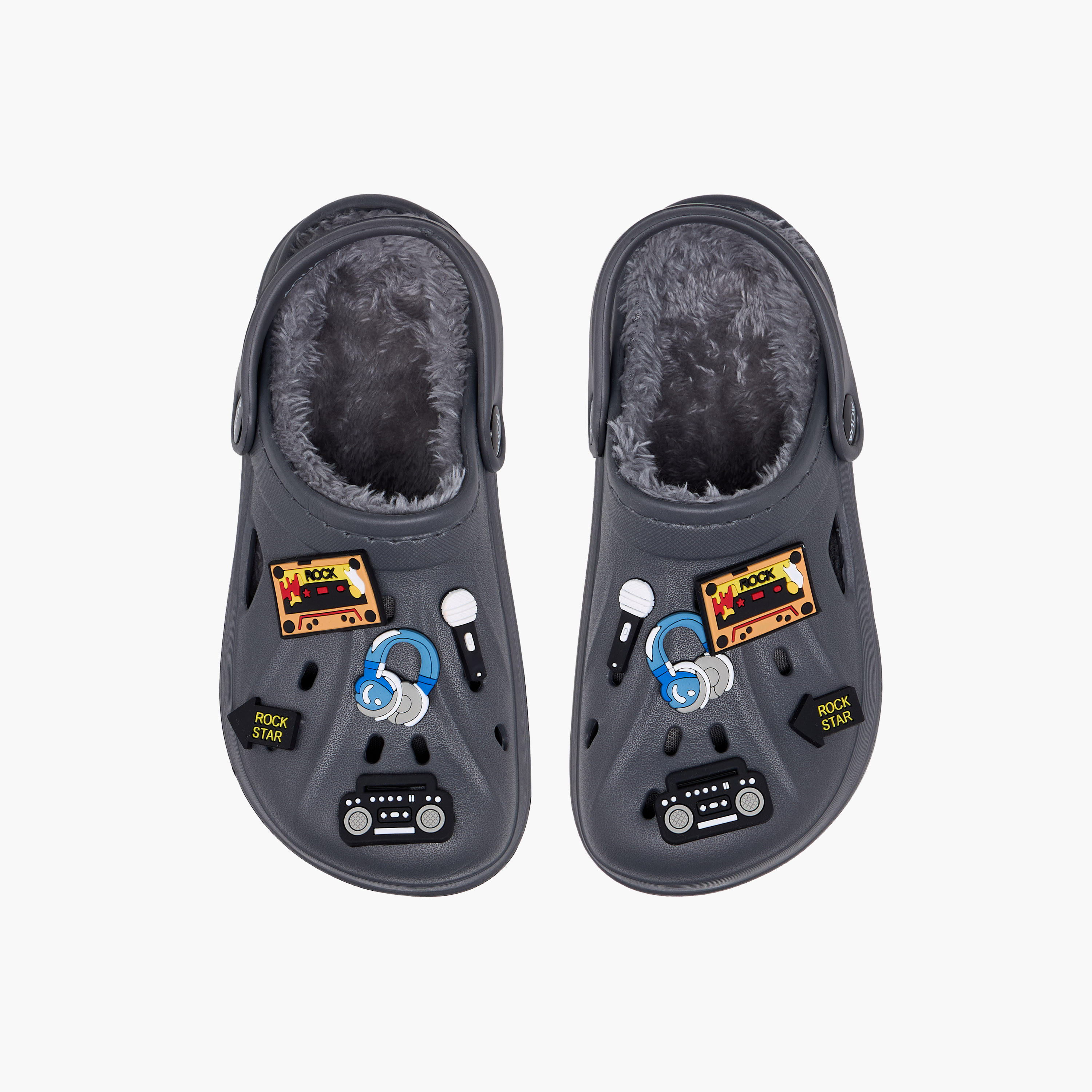 Aqua Jibbitz Accent Clogs with Backstrap-boys-shoes-sandals-image-1