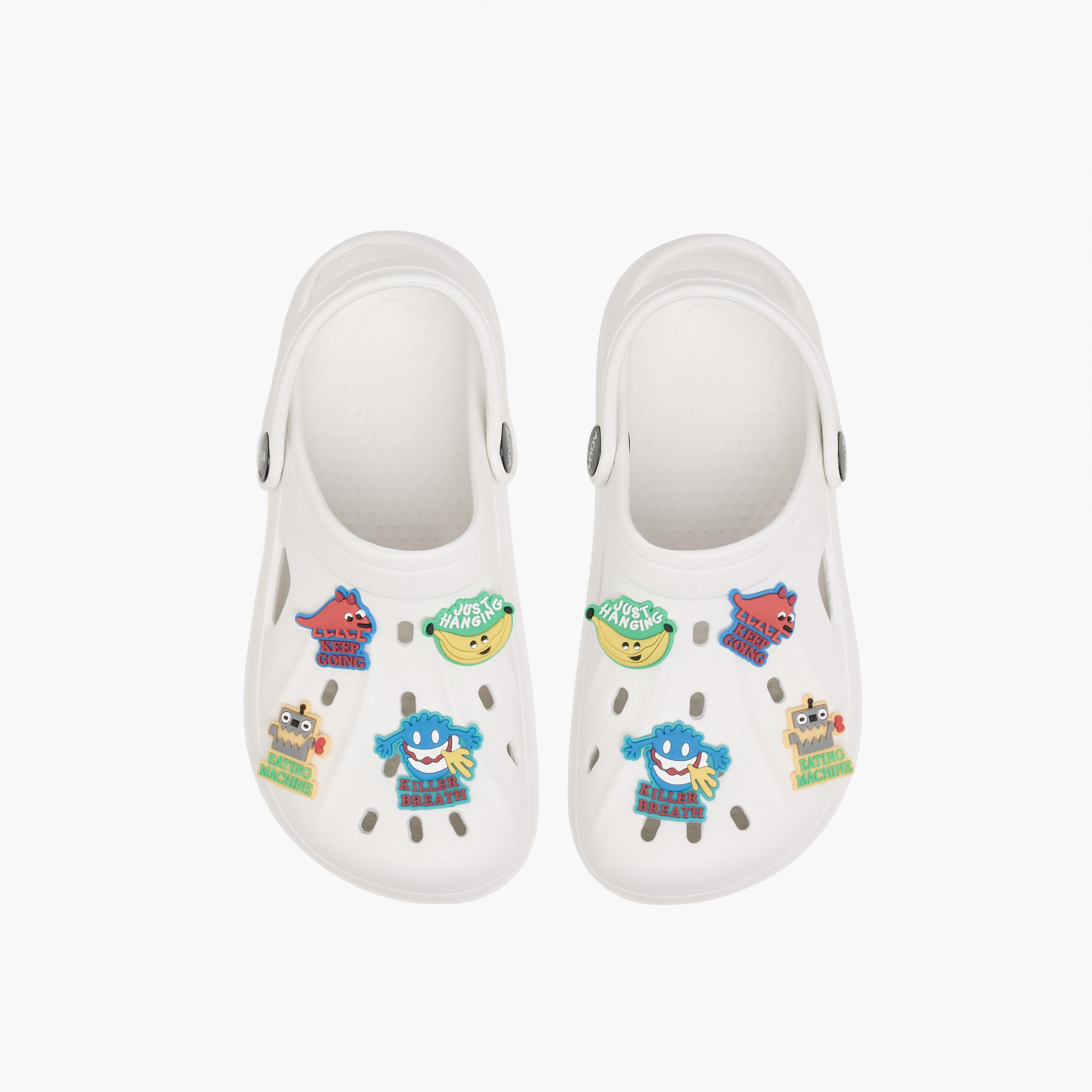 Aqua Jibbitz Detail Clogs with Backstrap-boys-shoes-sandals-image-1