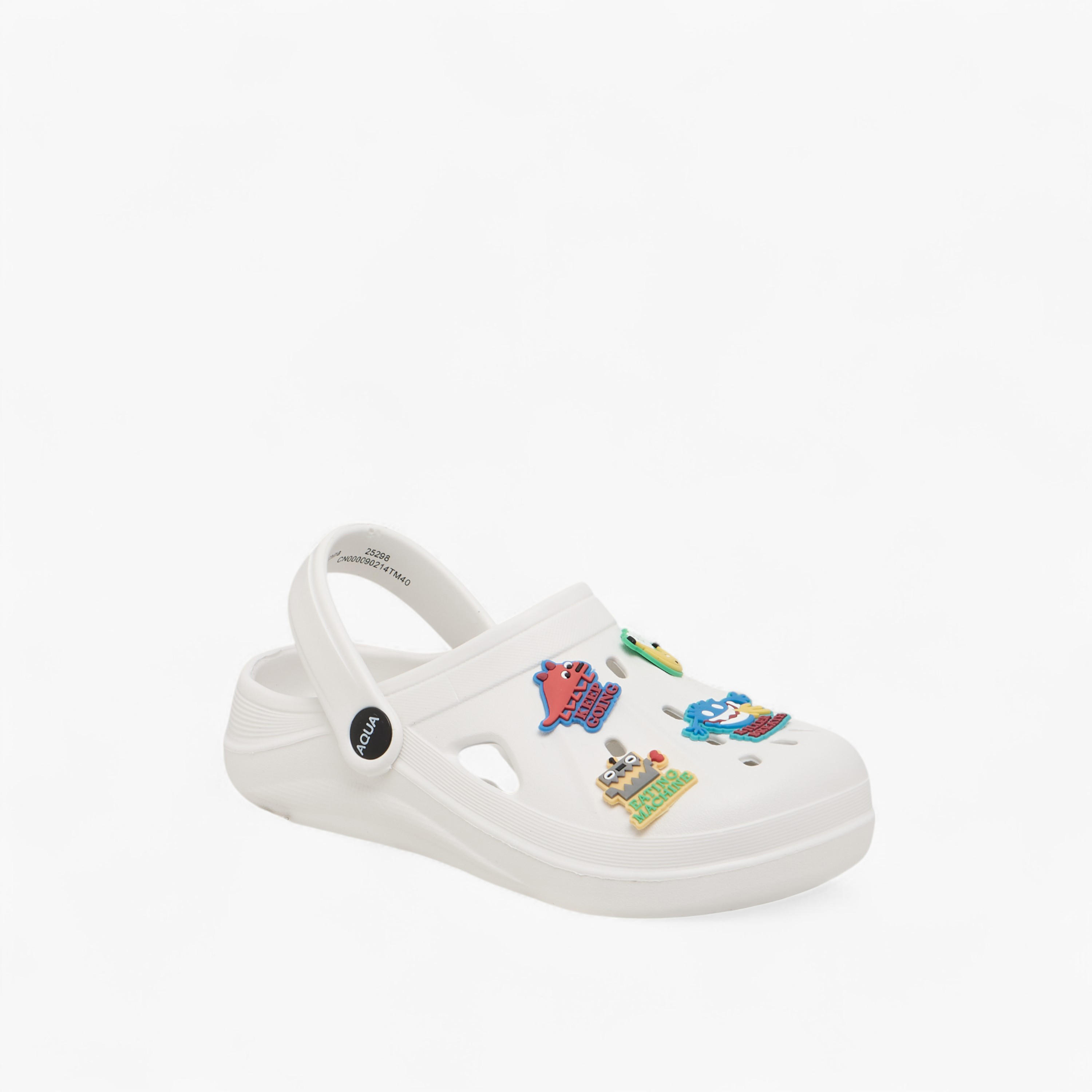 Aqua Jibbitz Detail Clogs with Backstrap-boys-shoes-sandals-image-2