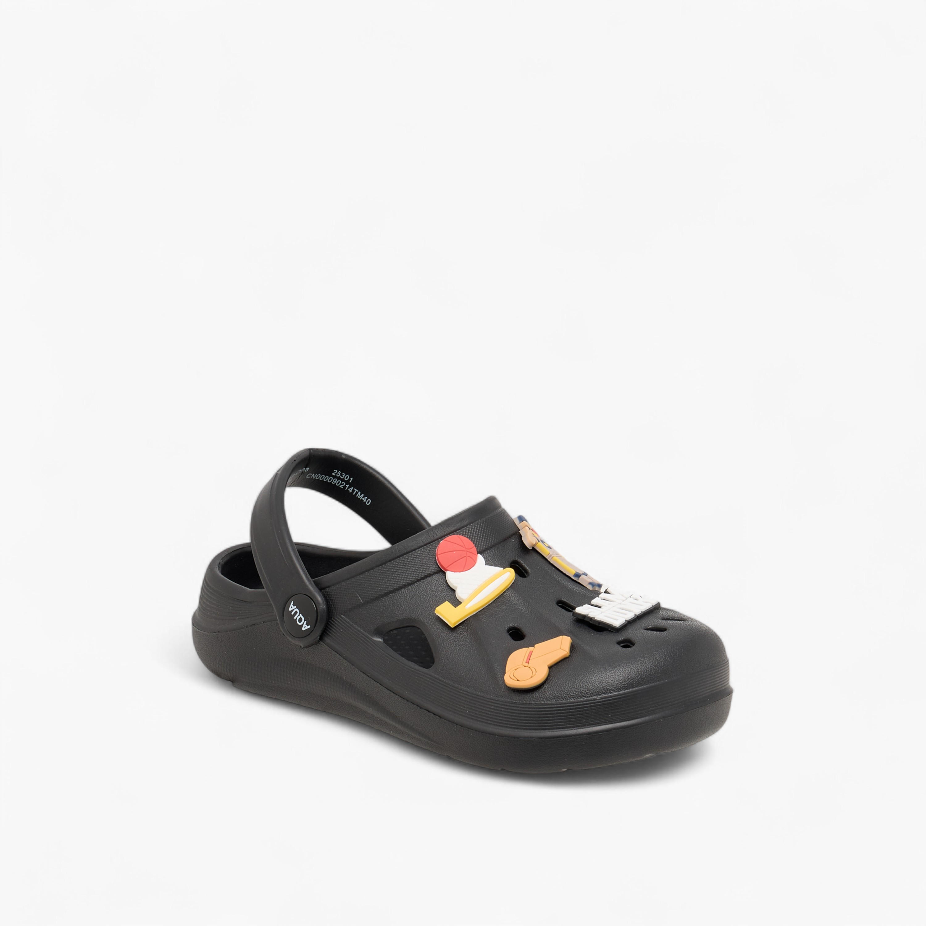 Aqua Jibbitz Detail Clogs with Backstrap-boys-shoes-sandals-image-2