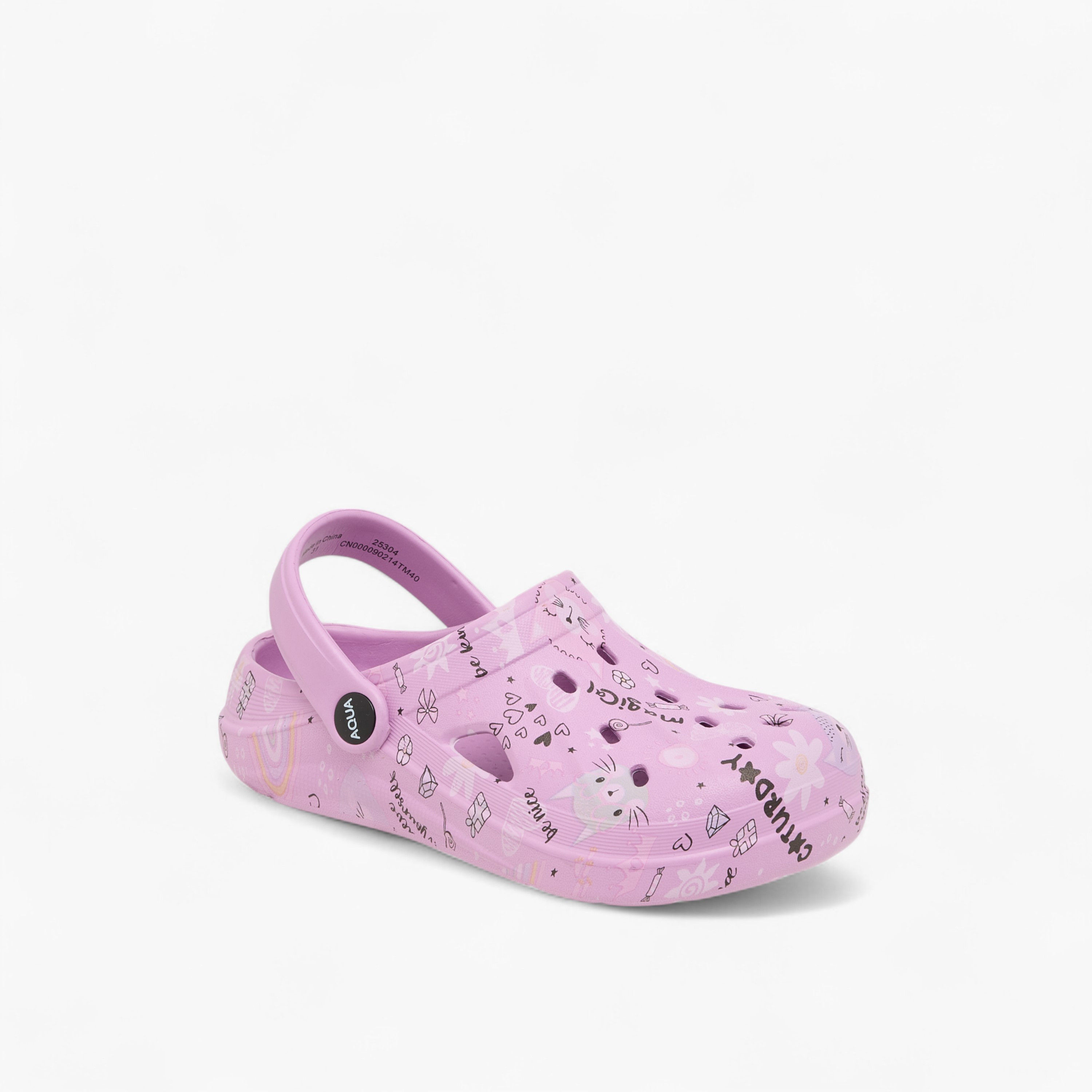 صندل كلوج بحزام خلفي وطبعات من أكوا-girls-shoes-sandals-image-2