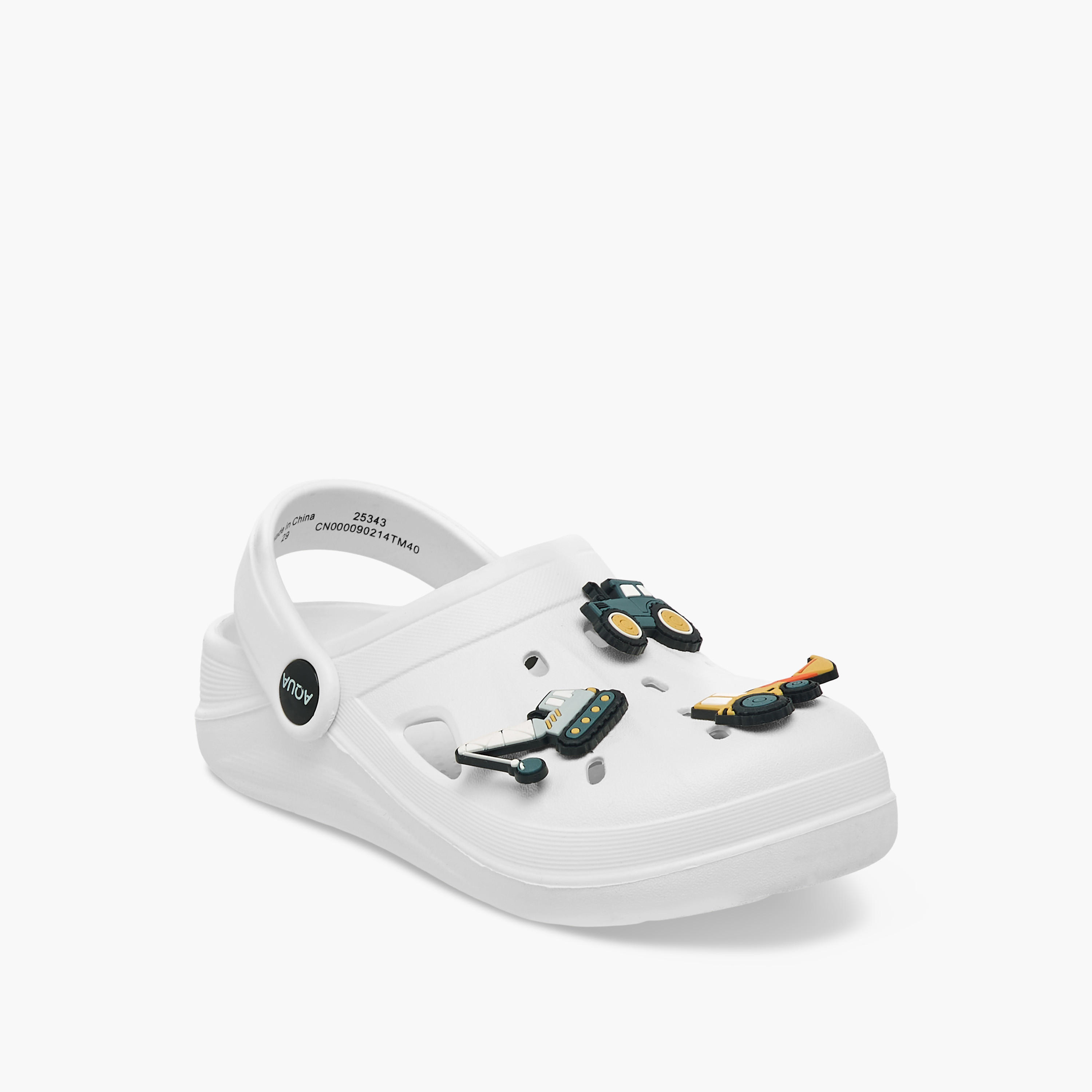 Aqua Boys Vehicle Jibbitz Charm Clogs-boys-shoes-sandals-image-2
