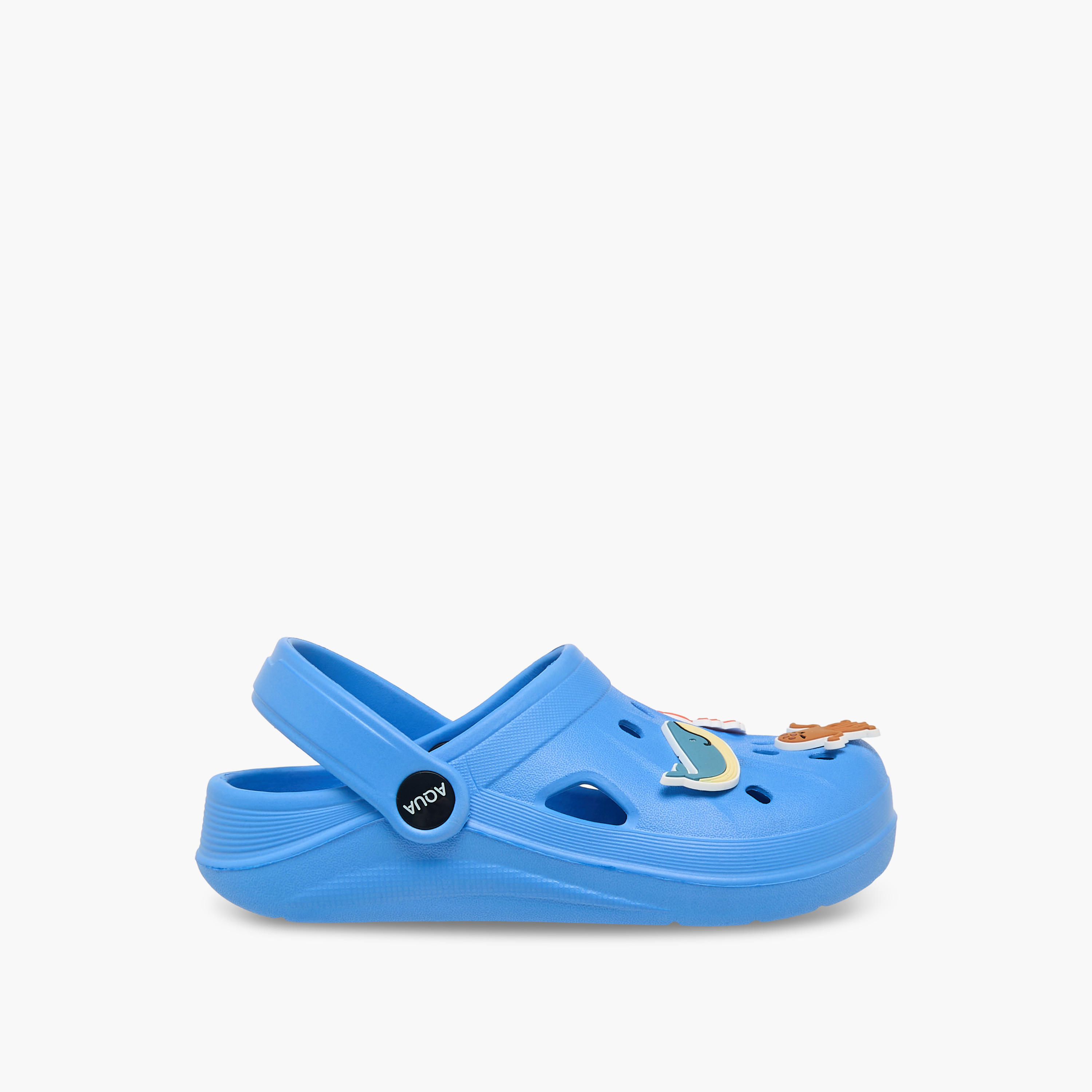 Aqua Boys Jibbitz Charm Detail Clogs-boys-shoes-sandals-image-3