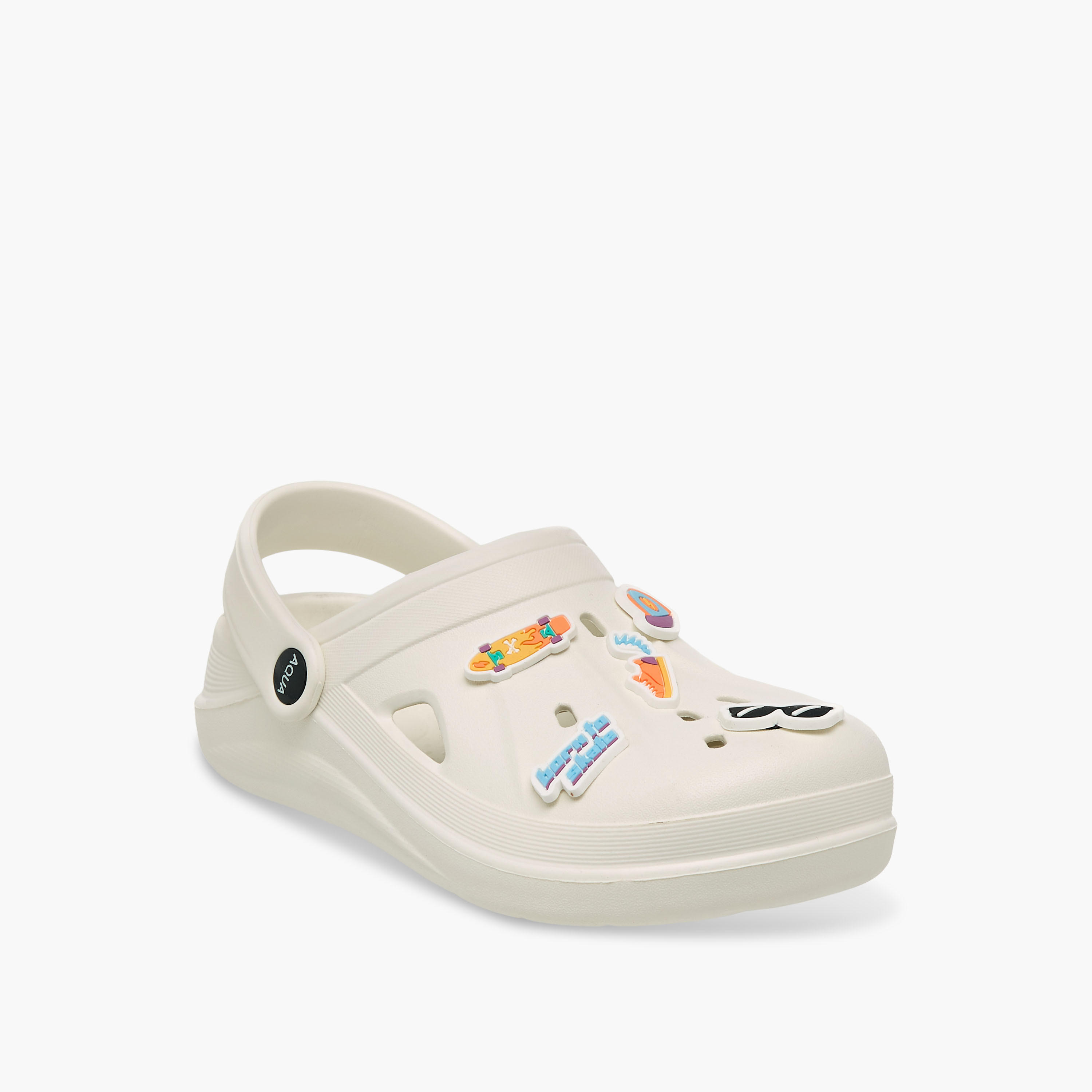 Aqua Boys Graphic Print Clogs-boys-shoes-sandals-image-2