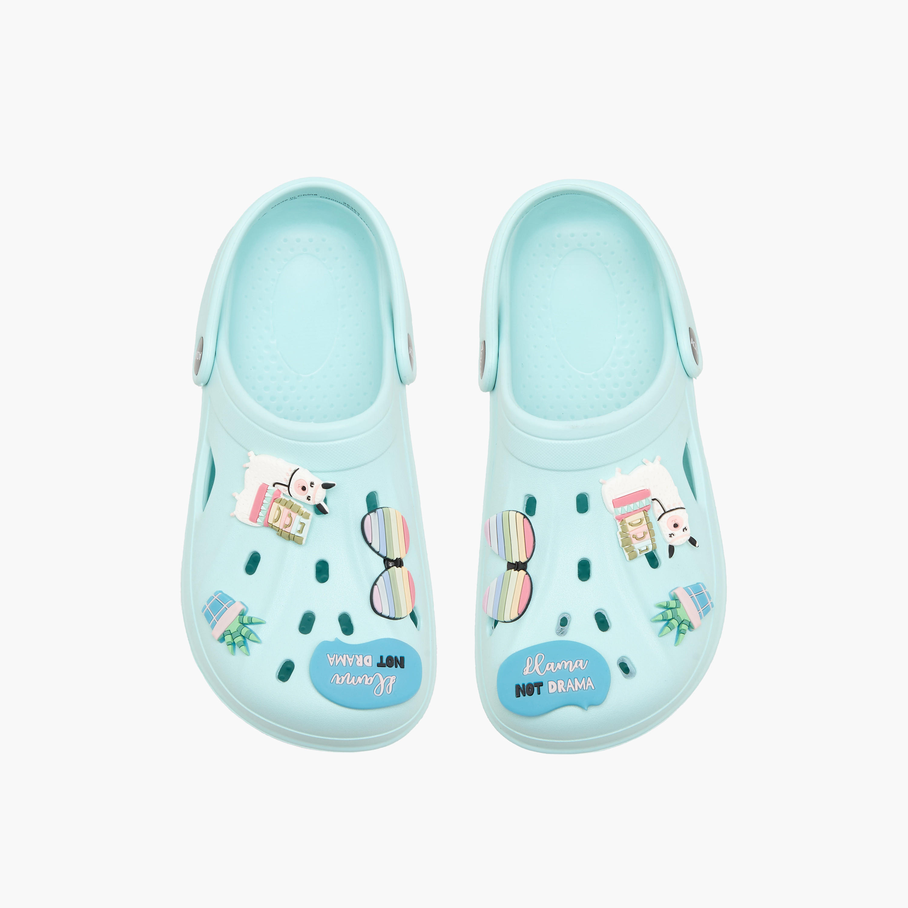 Aqua Girls Embellished Clogs-girls-shoes-sandals-image-1