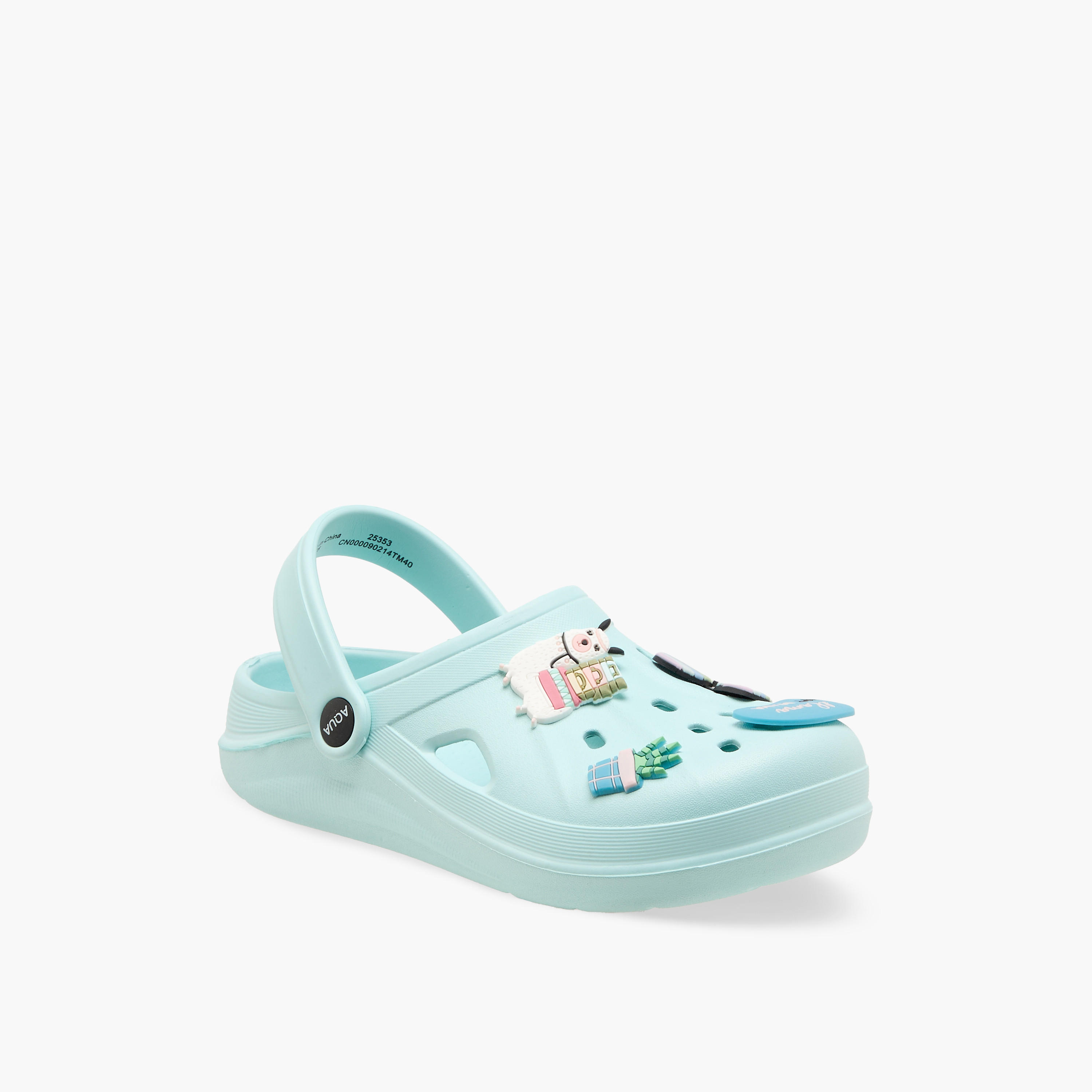 Aqua Girls Embellished Clogs-girls-shoes-sandals-image-2