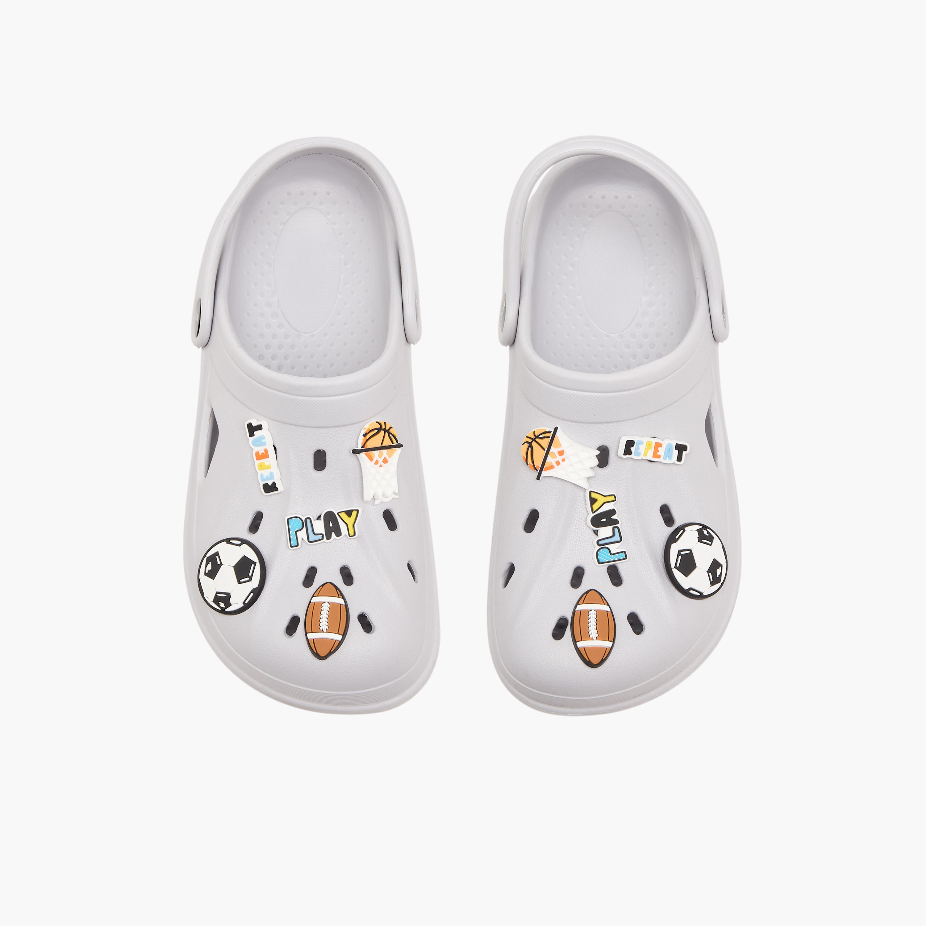 حذاء كلوج مزين بطبعة رياضية للأولاد من أكوا-boys-shoes-sandals-image-1