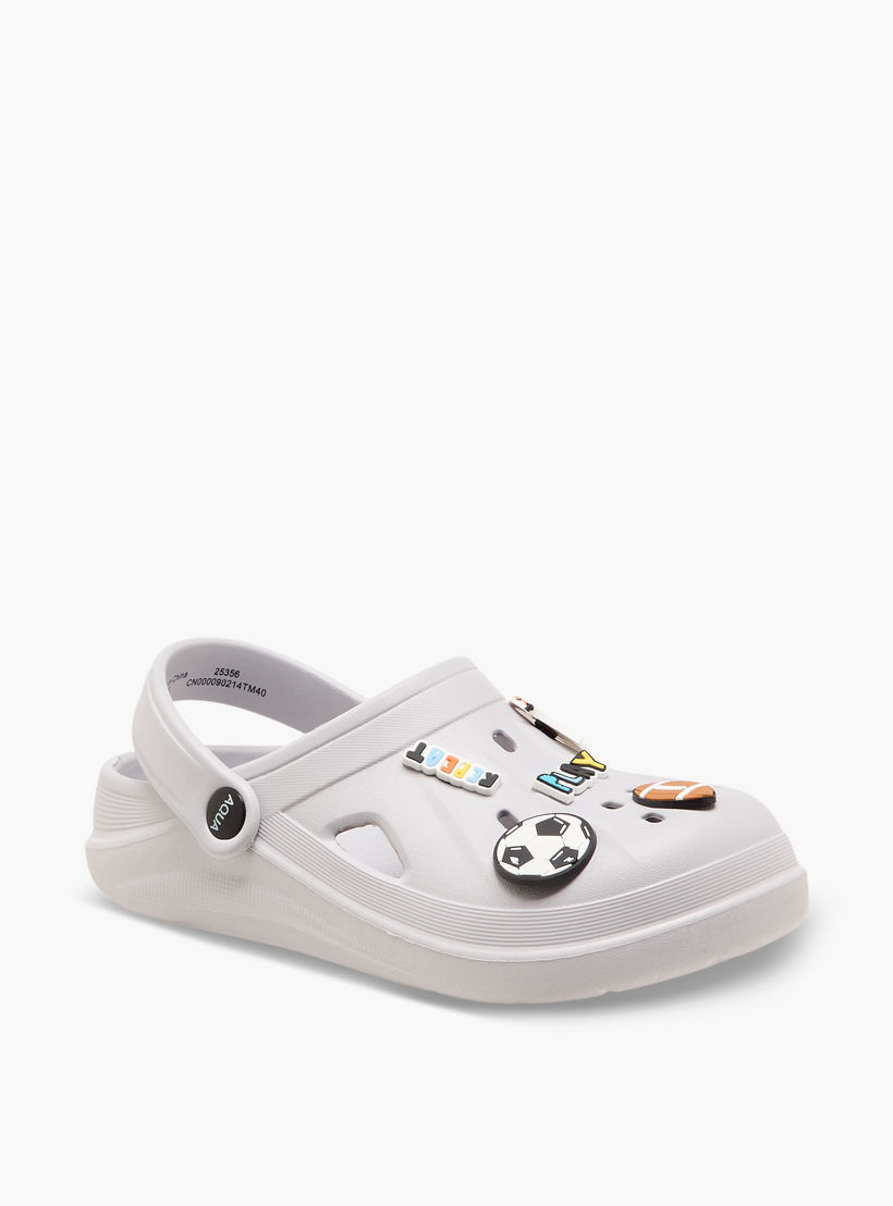 حذاء كلوج مزين بطبعة رياضية للأولاد من أكوا-boys-shoes-sandals-image-2