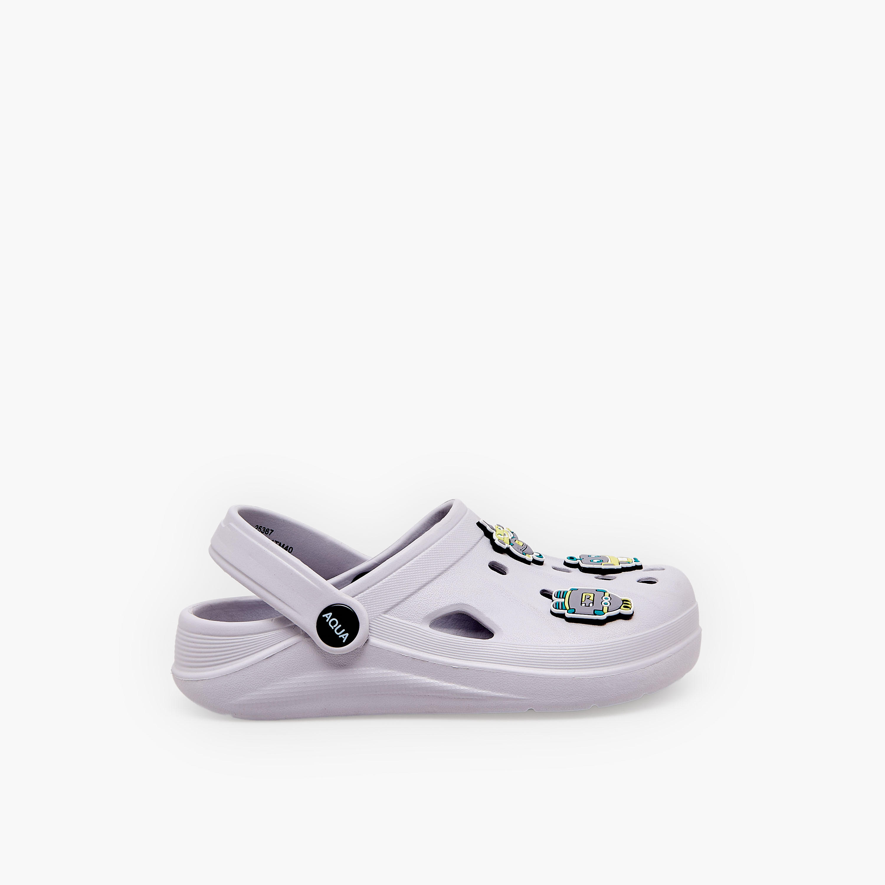 Aqua Boys Robot Jibbitz Clogs-boys-shoes-sandals-image-3