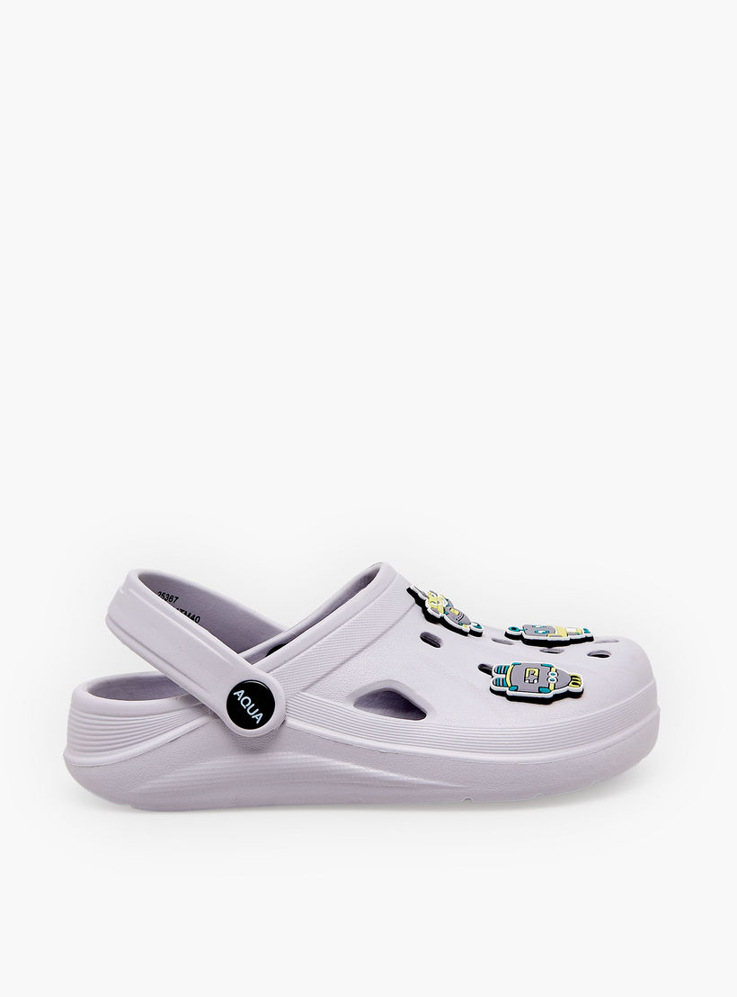 Aqua Boys Robot Jibbitz Clogs-boys-shoes-sandals-image-3
