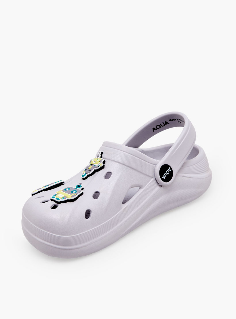 Aqua Boys Robot Jibbitz Clogs-boys-shoes-sandals-image-4