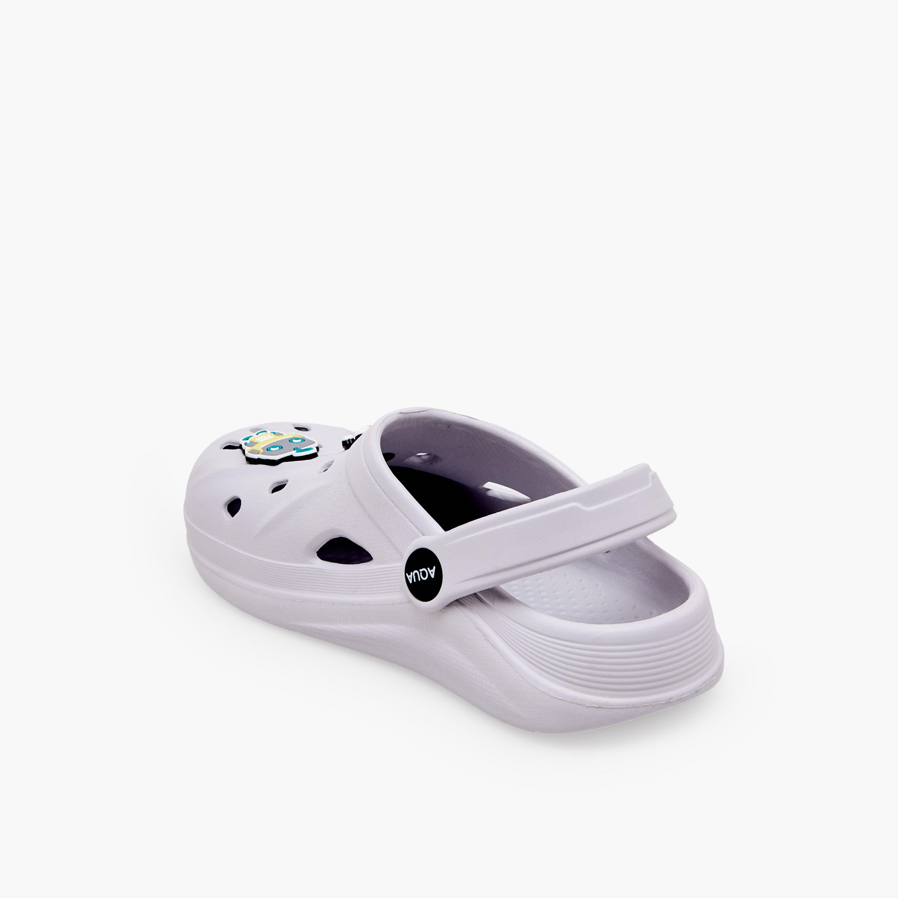 Aqua Boys Robot Jibbitz Clogs-boys-shoes-sandals-image-5