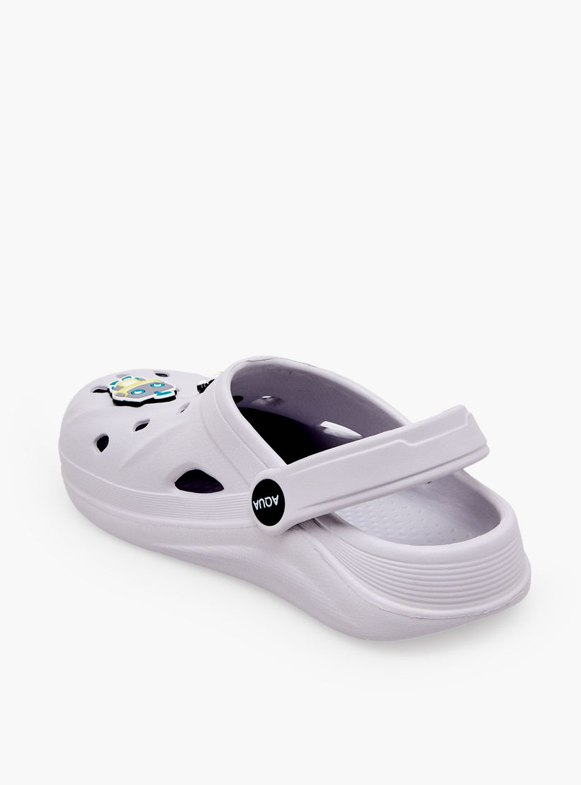 Aqua Boys Robot Jibbitz Clogs-boys-shoes-sandals-image-5