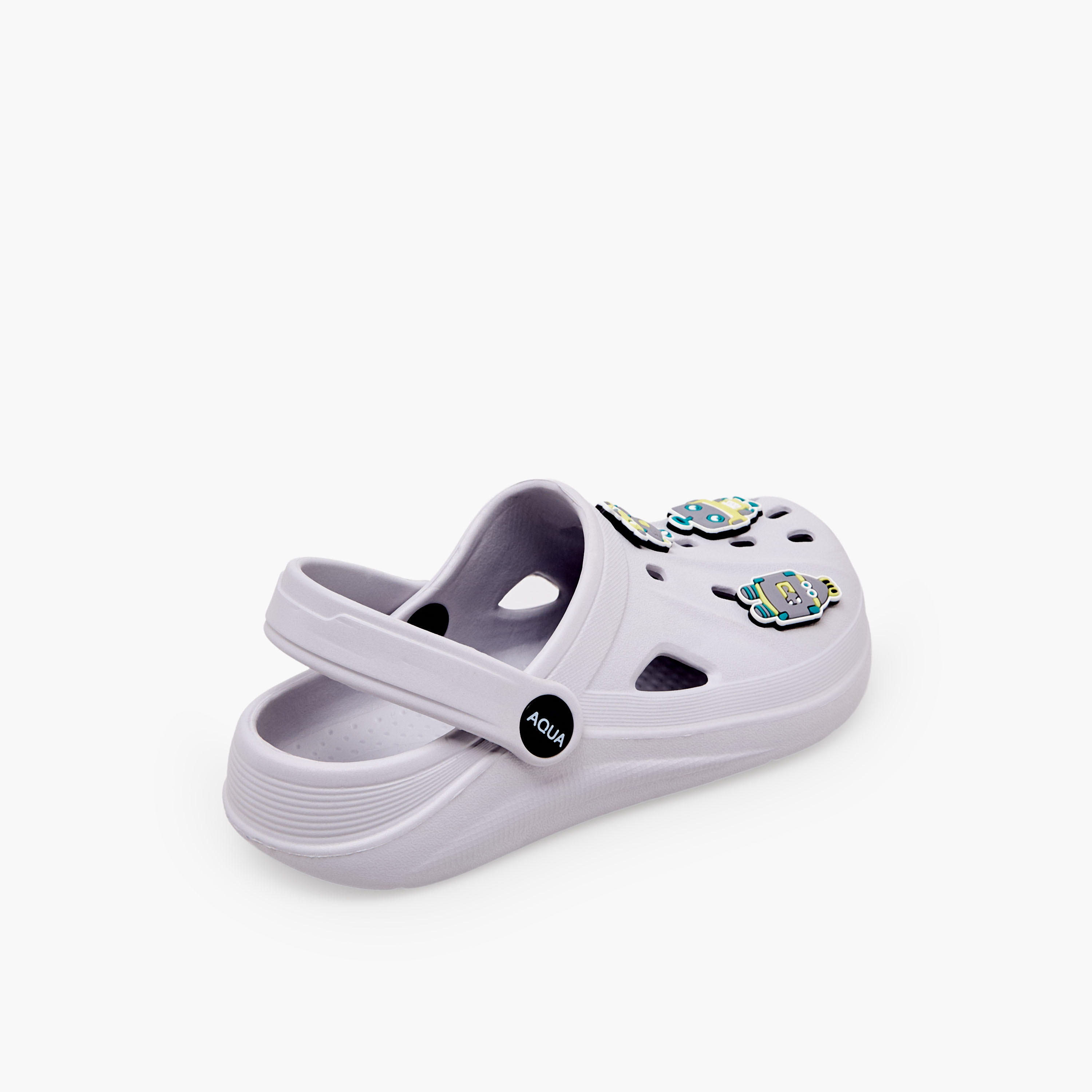 Aqua Boys Robot Jibbitz Clogs-boys-shoes-sandals-image-6