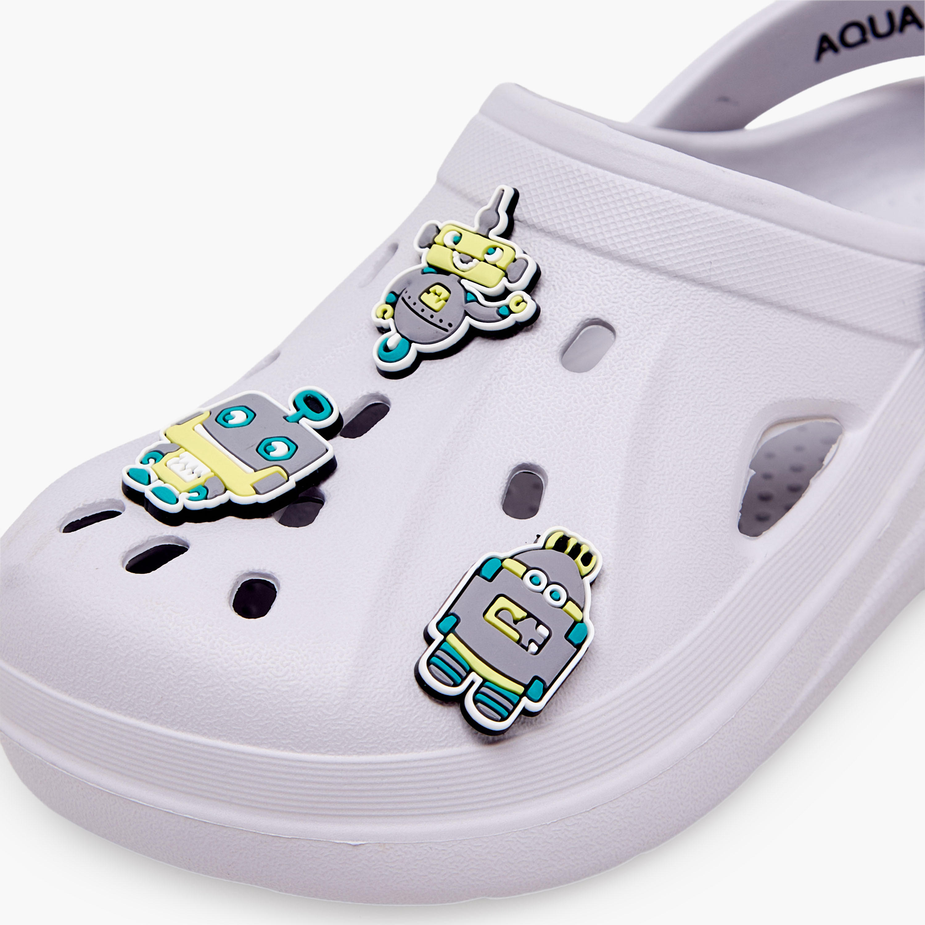 Aqua Boys Robot Jibbitz Clogs-boys-shoes-sandals-image-7