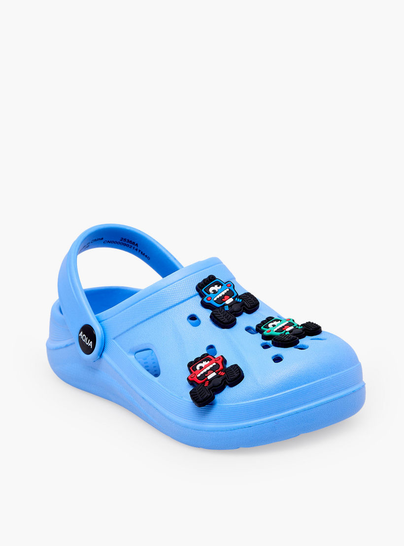 Aqua Boys Truck Jibbitz Clogs-boys-shoes-sandals-image-2