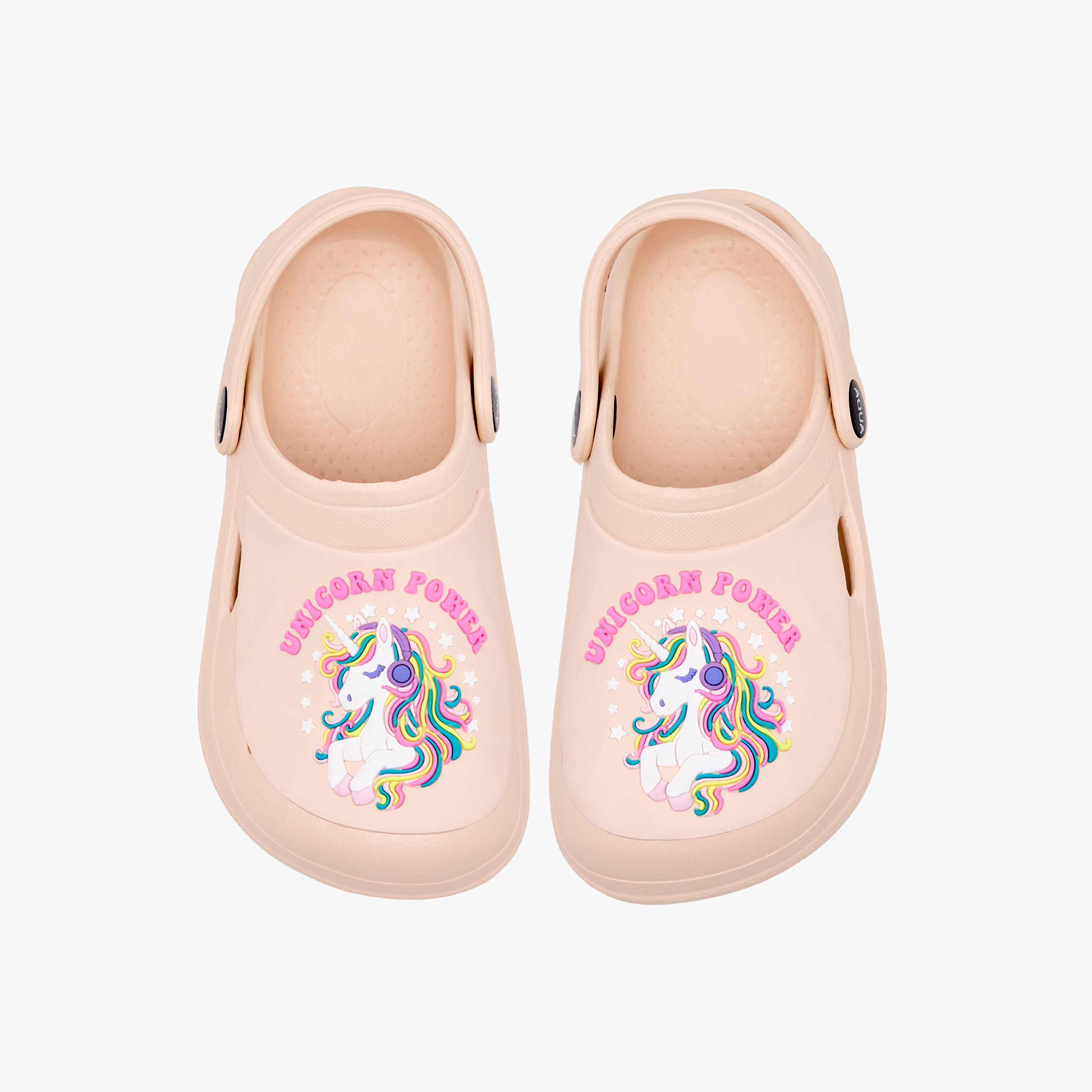 صندل كلوج مع حزام خلفي وزينة يونيكورن للبنات من أكوا-girls-shoes-sandals-image-1