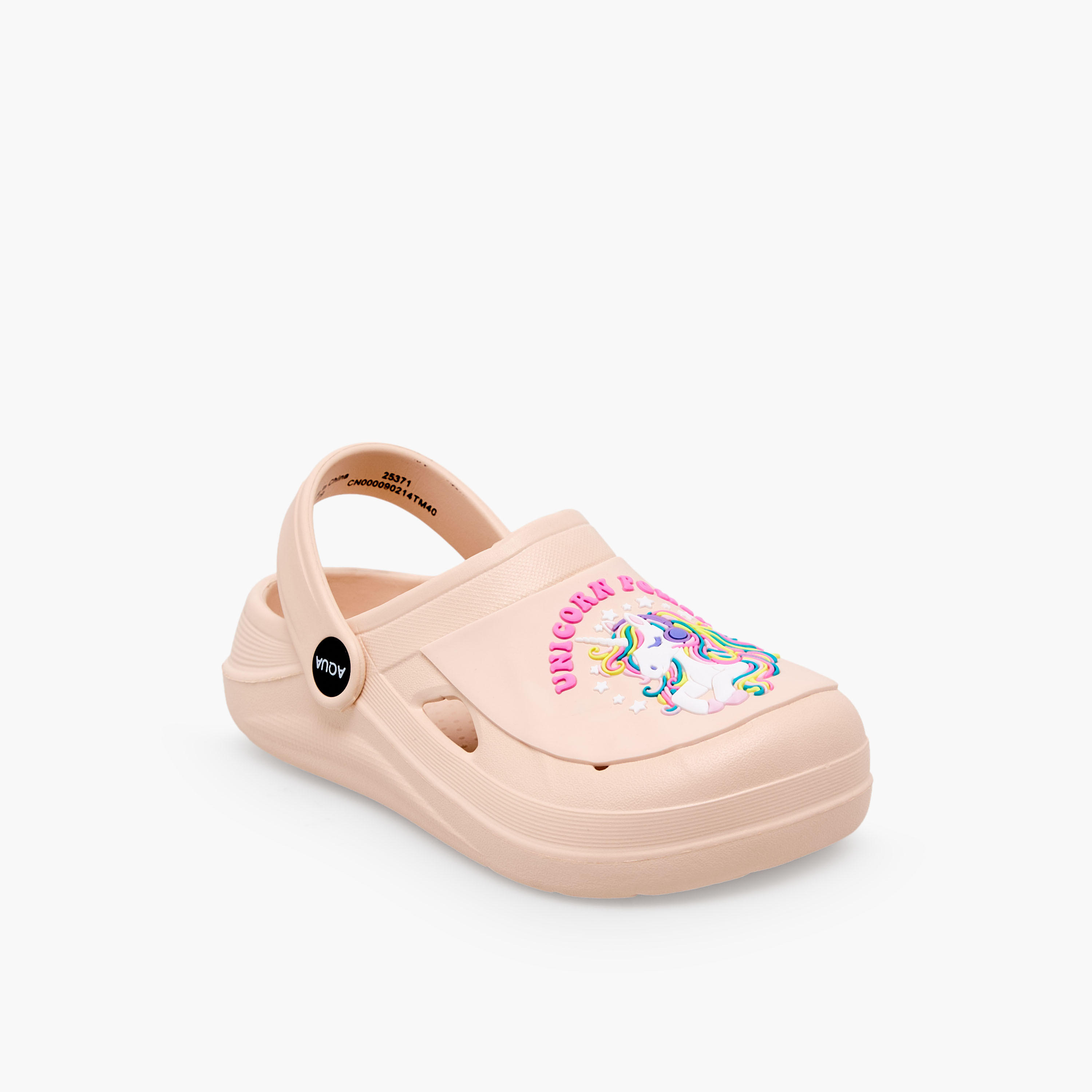 صندل كلوج مع حزام خلفي وزينة يونيكورن للبنات من أكوا-girls-shoes-sandals-image-2