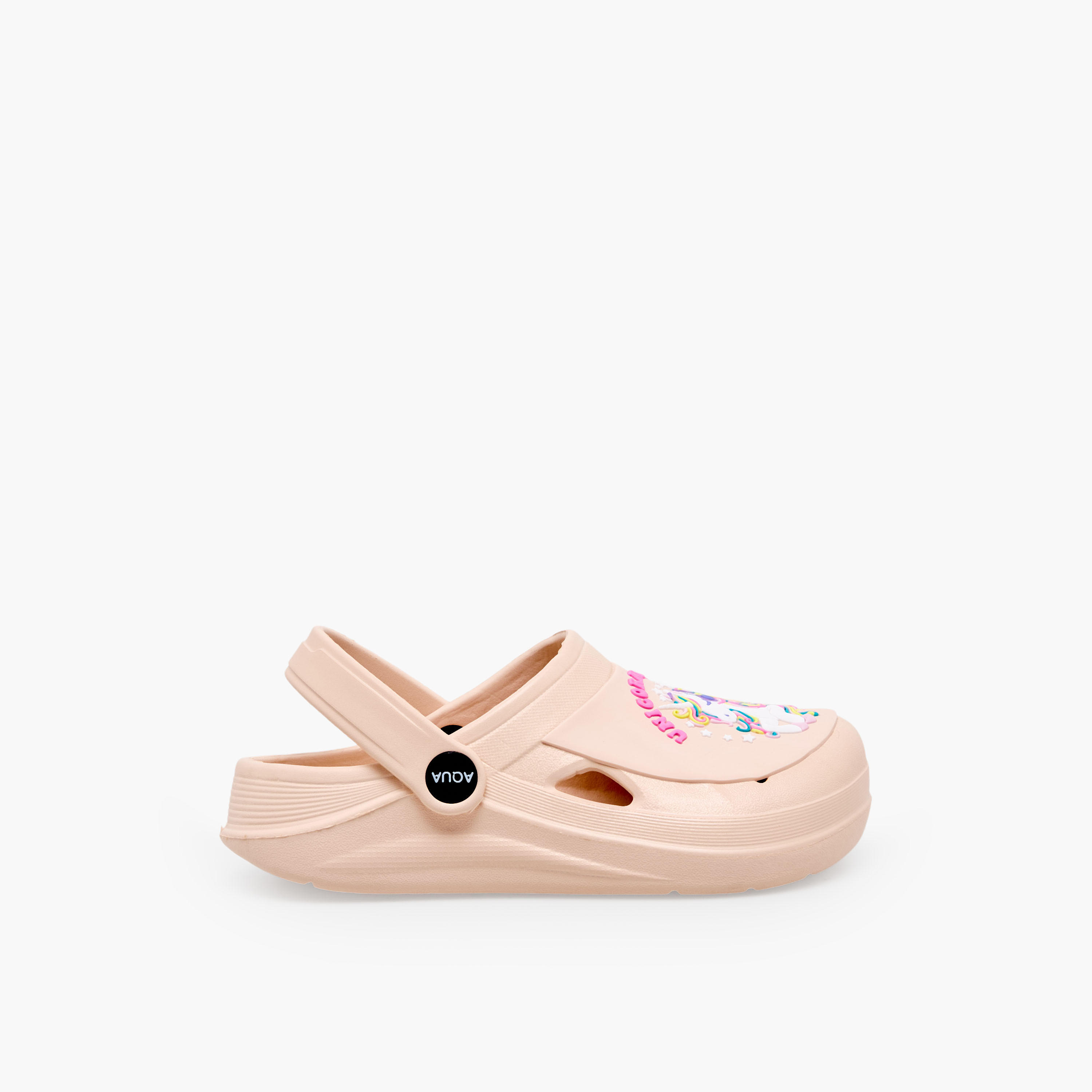 صندل كلوج مع حزام خلفي وزينة يونيكورن للبنات من أكوا-girls-shoes-sandals-image-3