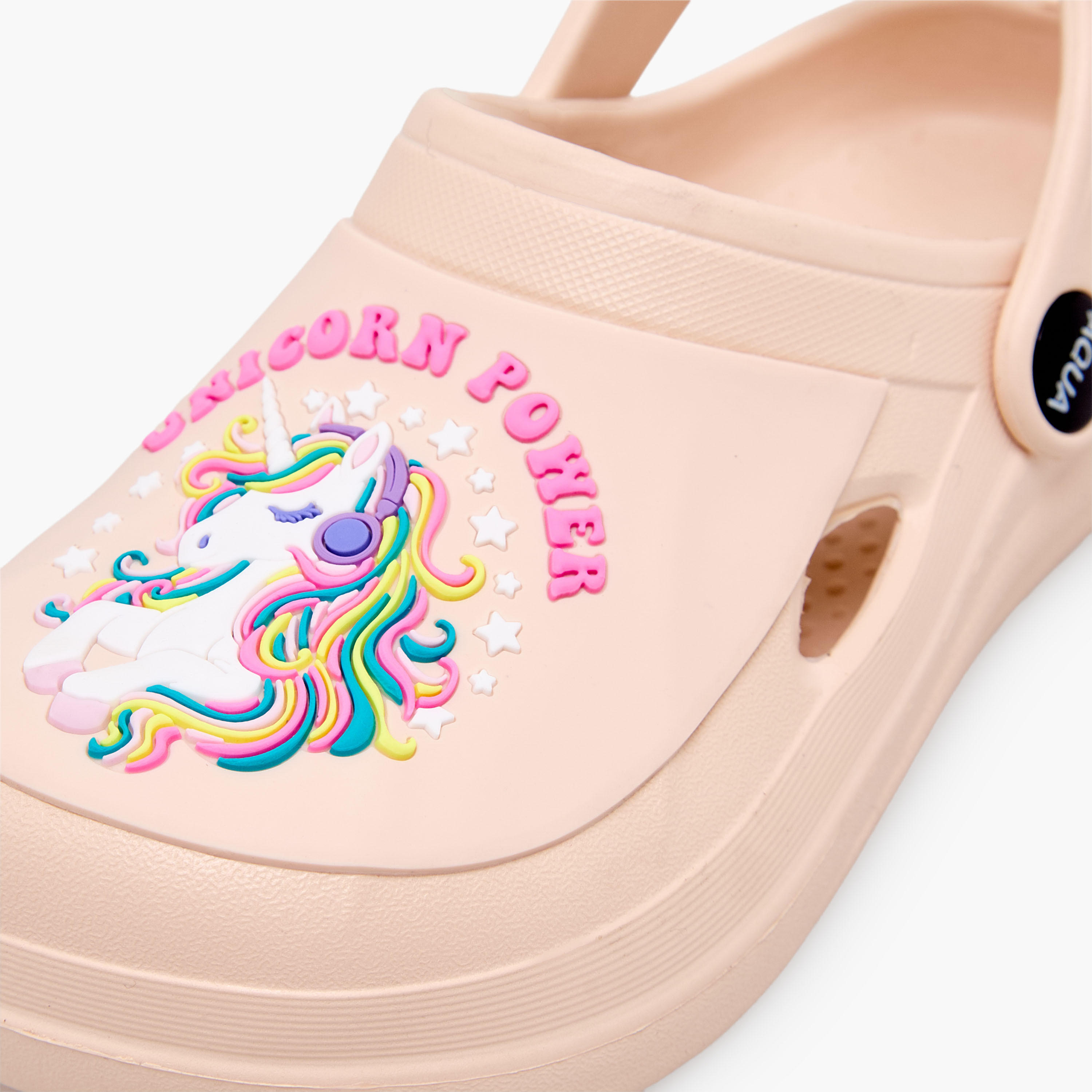 صندل كلوج مع حزام خلفي وزينة يونيكورن للبنات من أكوا-girls-shoes-sandals-image-7