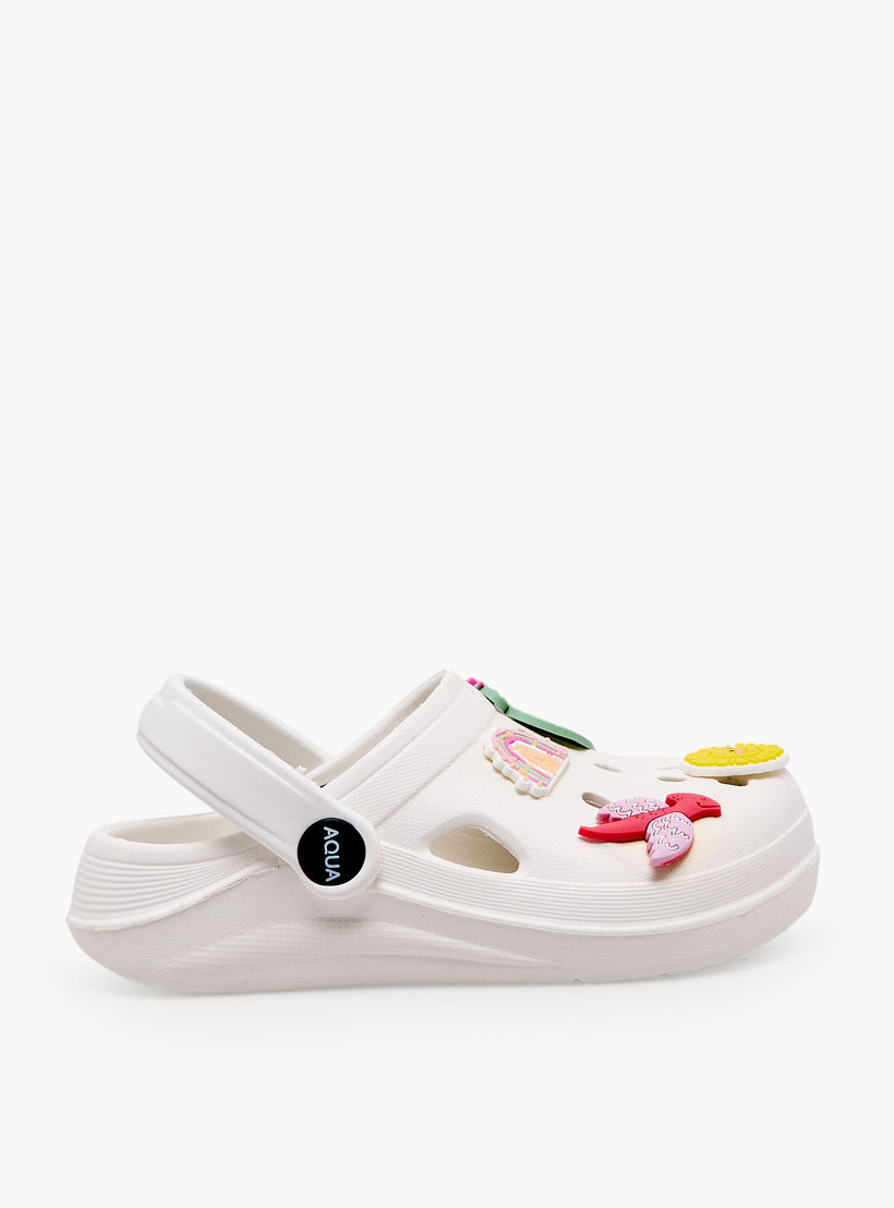 Aqua Girls Applique Detail Clogs-girls-shoes-sandals-image-3