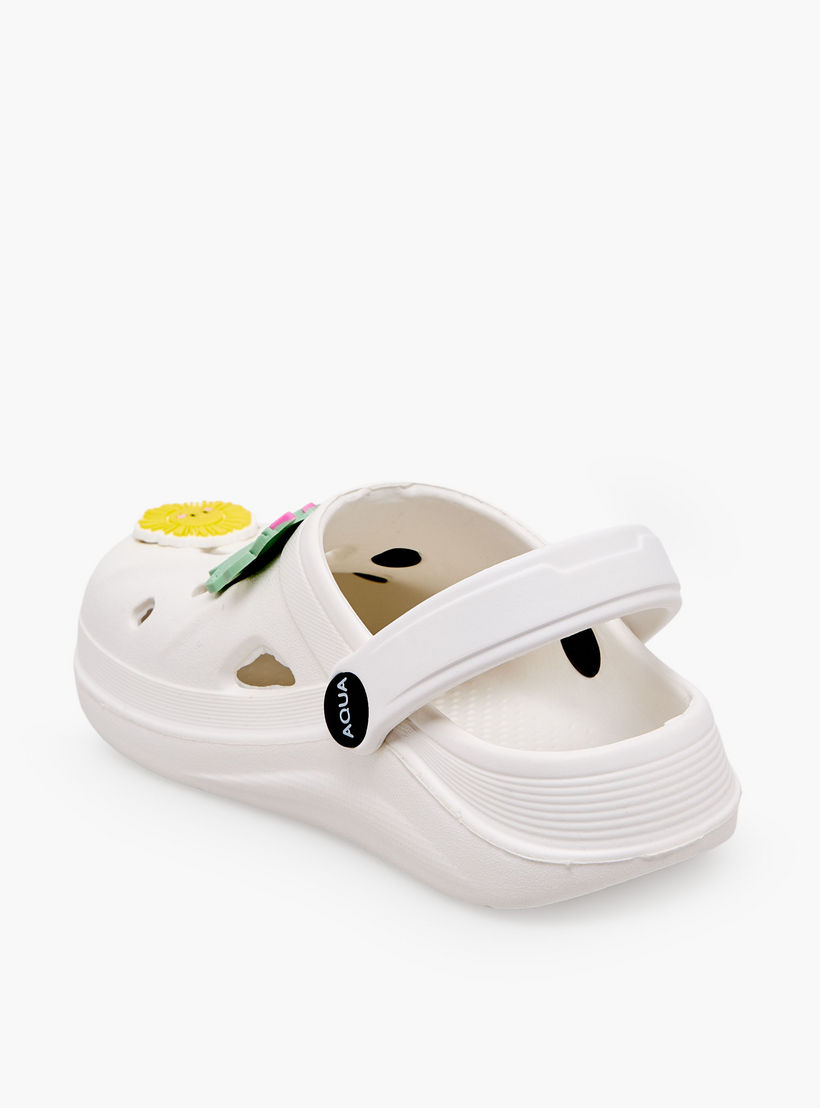Aqua Girls Applique Detail Clogs-girls-shoes-sandals-image-5