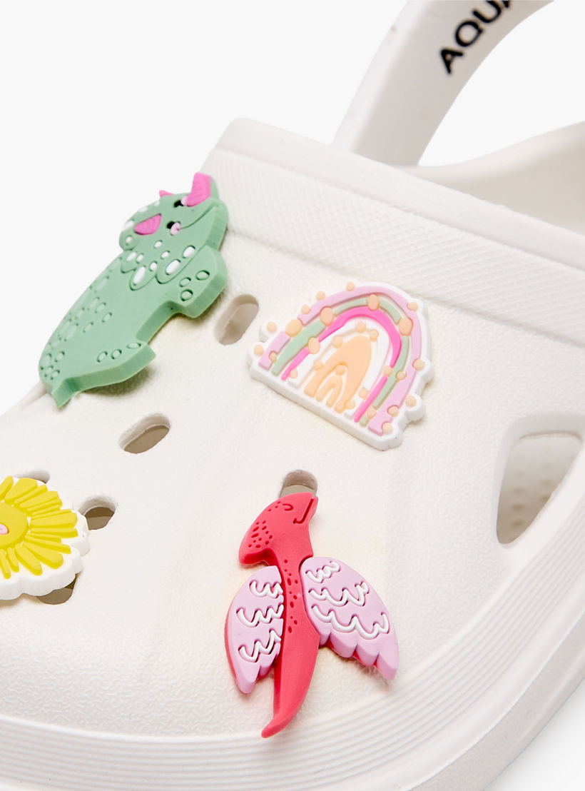 Aqua Girls Applique Detail Clogs-girls-shoes-sandals-image-7