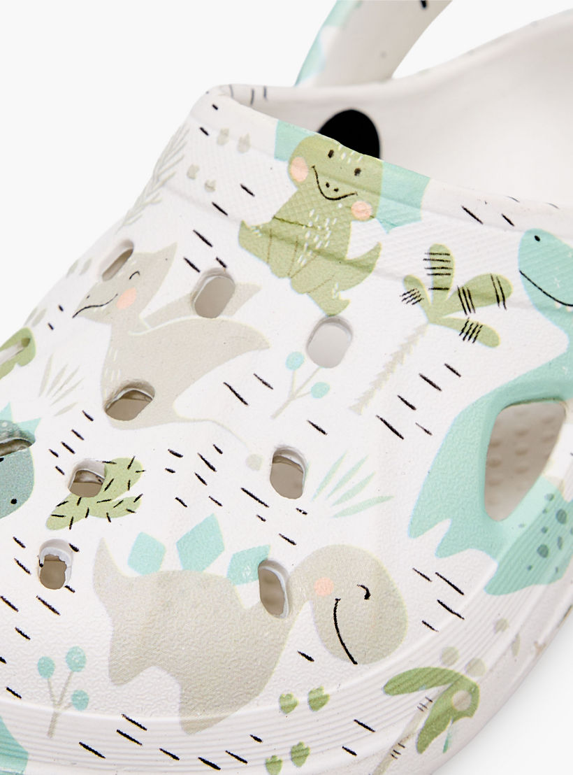 Aqua Boys Dinosaur Print Clogs-boys-shoes-sandals-image-7