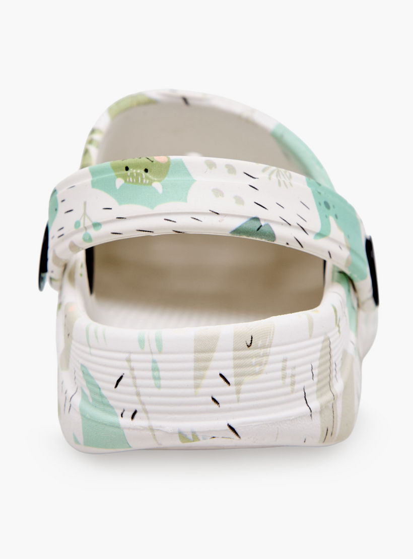 Aqua Boys Dinosaur Print Clogs-boys-shoes-sandals-image-8