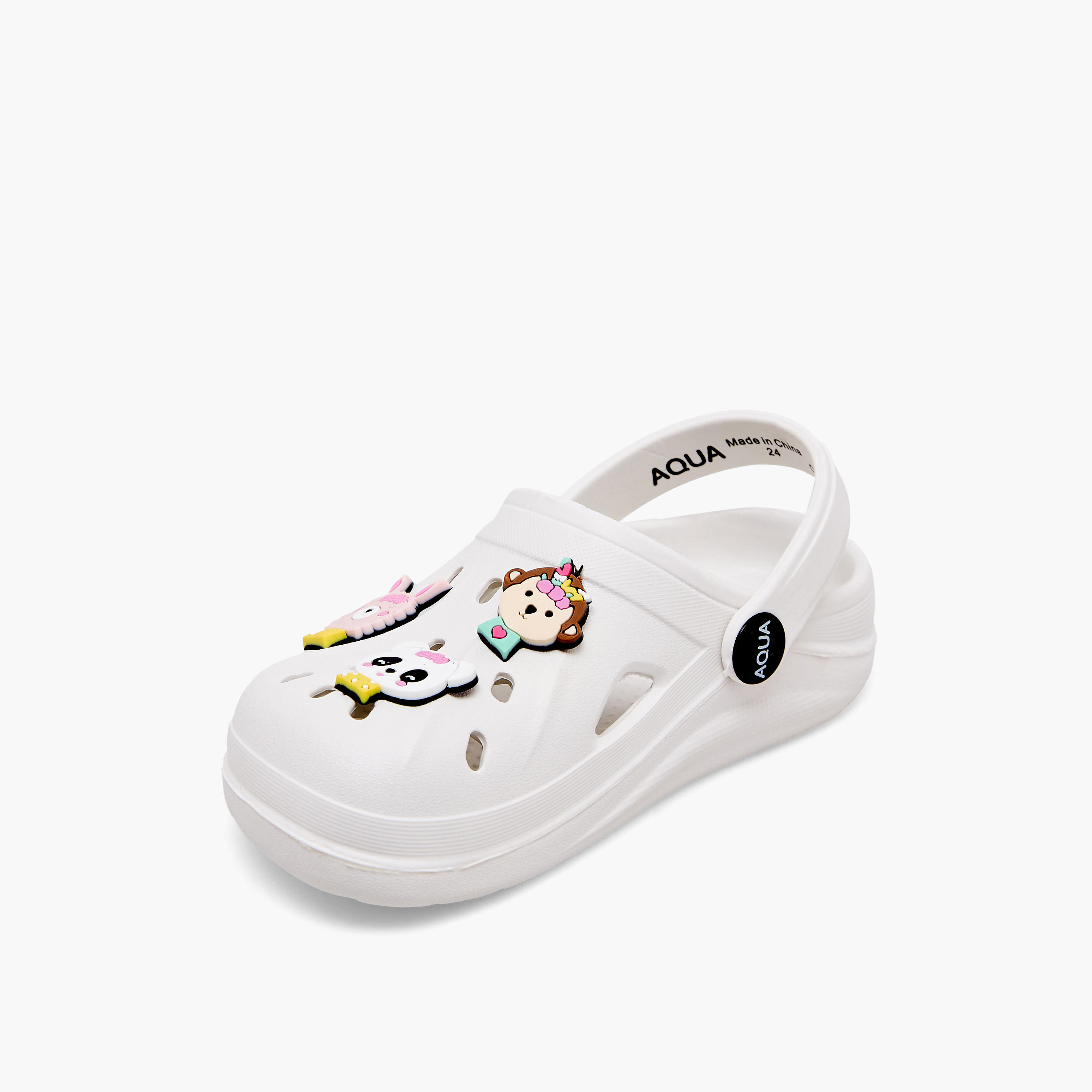 Aqua Girls Jibbitz Clogs-girls-shoes-flipflopsandslides-image-4