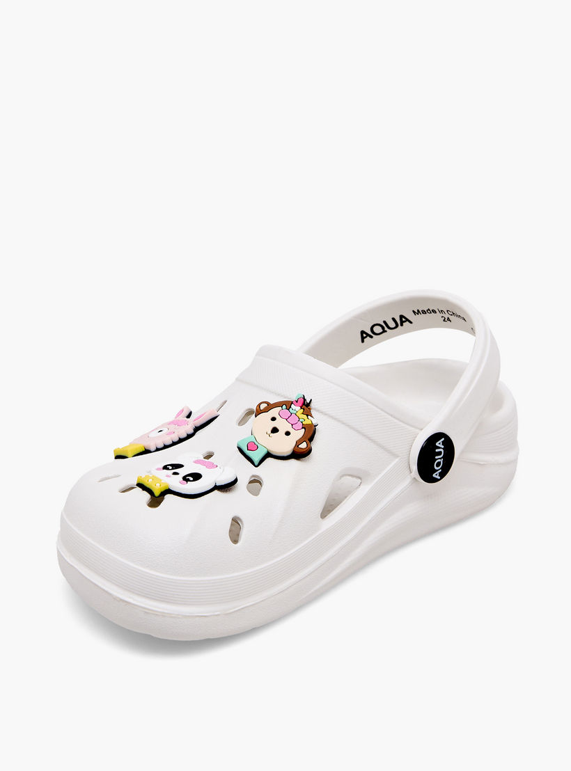 Aqua Girls Jibbitz Clogs-girls-shoes-flipflopsandslides-image-4