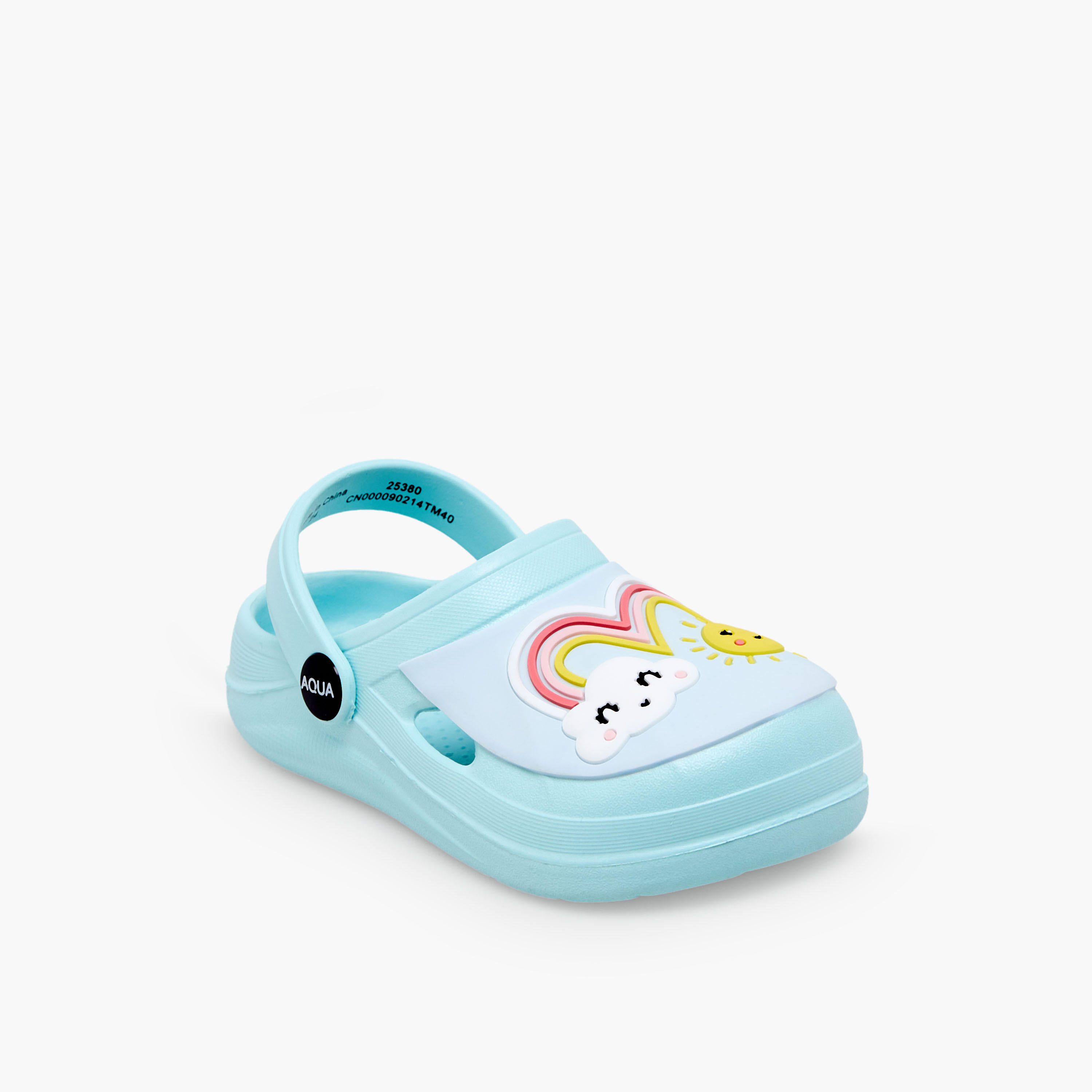 حذاء كلوج بتطريز قوس قزح للبنات من أكوا-girls-shoes-sandals-image-2