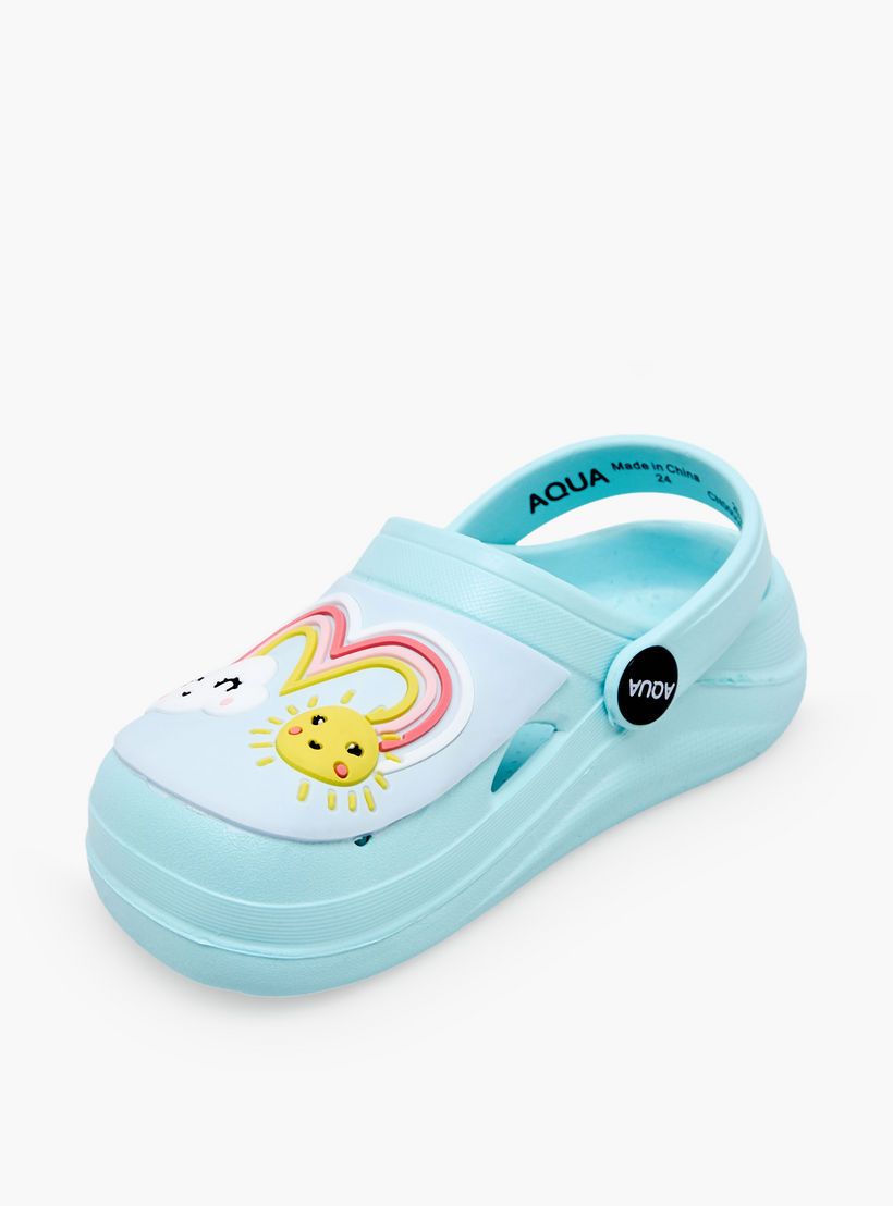 حذاء كلوج بتطريز قوس قزح للبنات من أكوا-girls-shoes-sandals-image-4