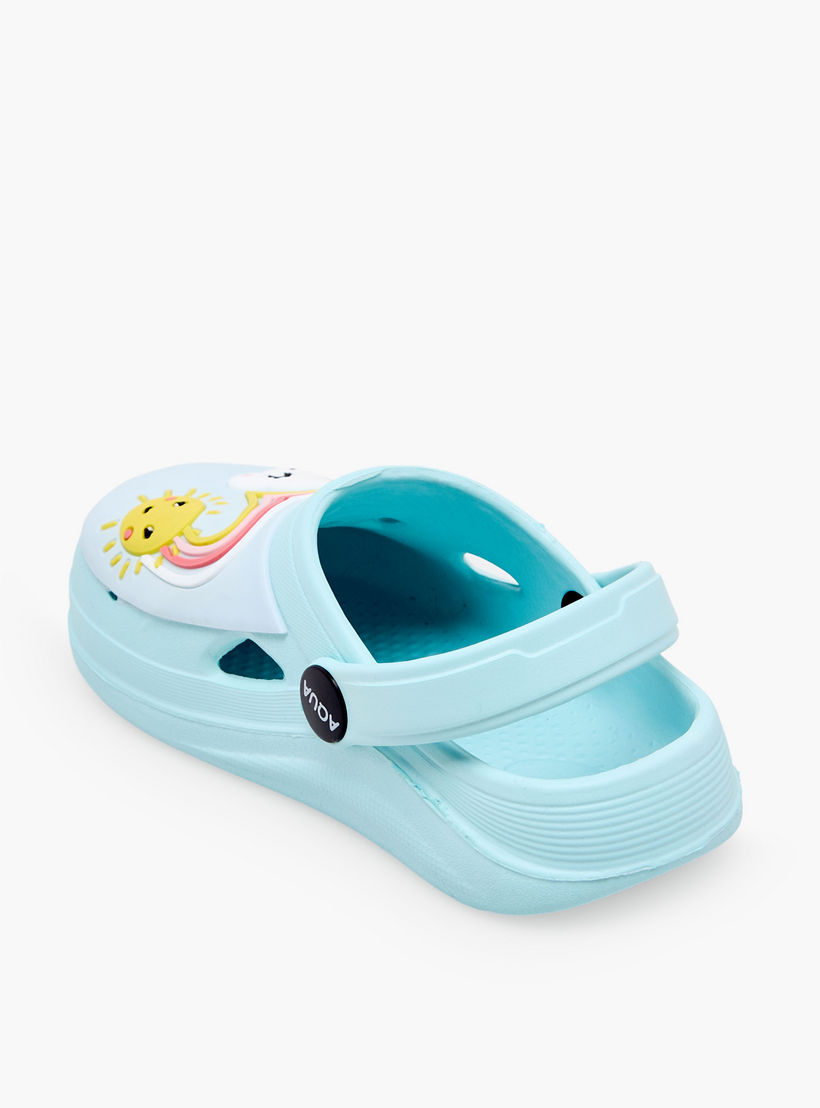 حذاء كلوج بتطريز قوس قزح للبنات من أكوا-girls-shoes-sandals-image-5