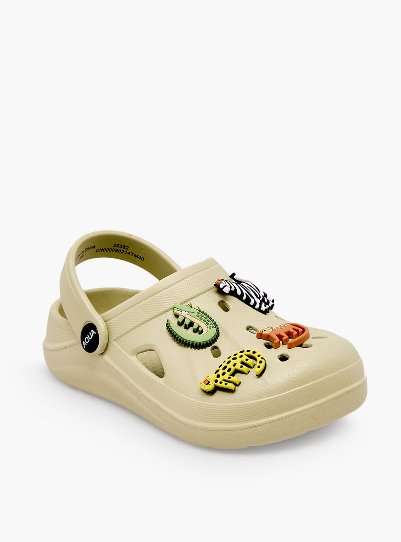 Aqua Boys Safari Jibbitz Clogs-boys-shoes-sandals-image-2