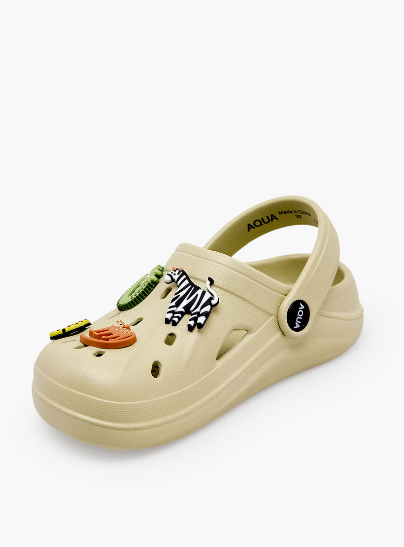 Aqua Boys Safari Jibbitz Clogs-boys-shoes-sandals-image-4