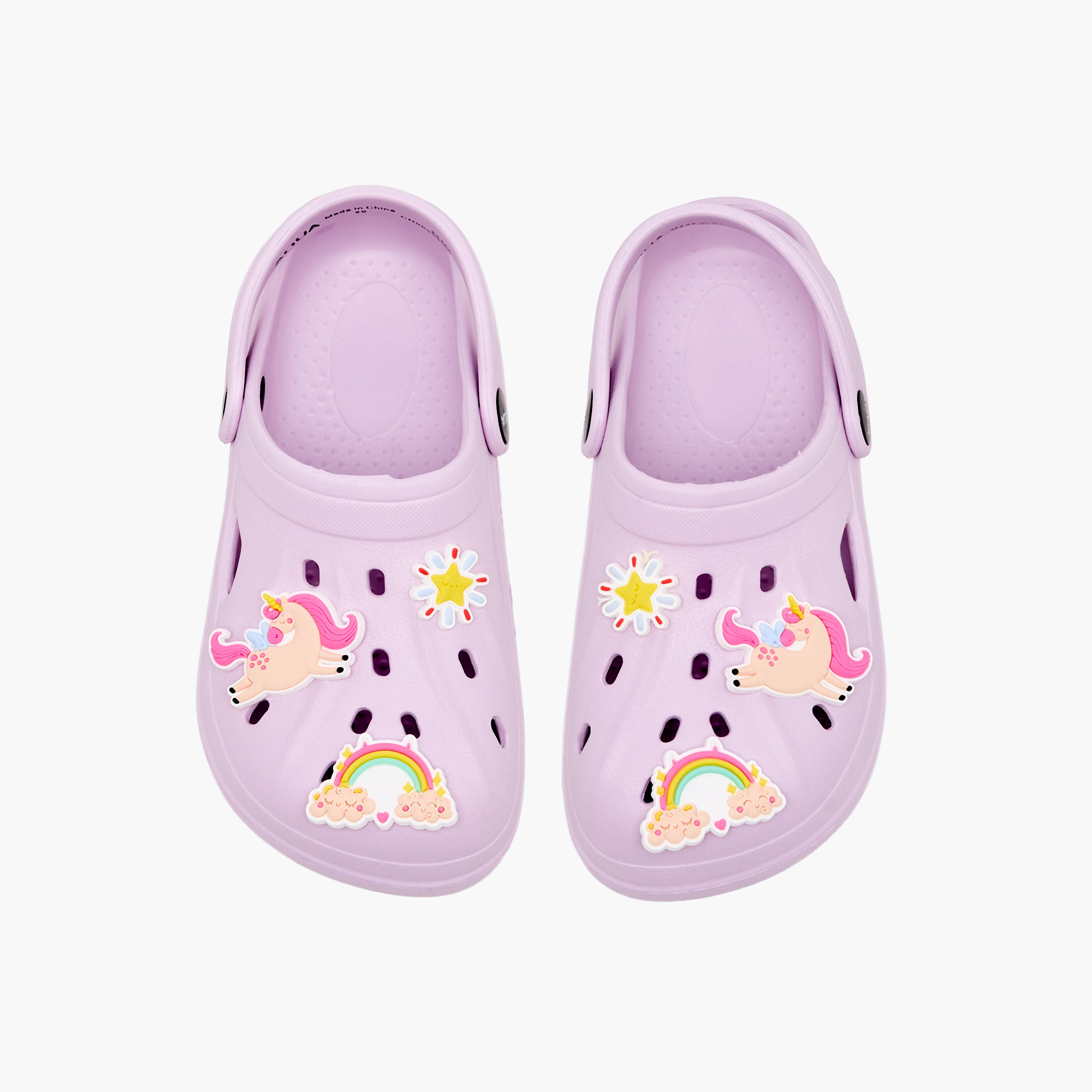 Aqua Girls Unicorn Jibbitz Clogs-girls-shoes-sandals-image-1