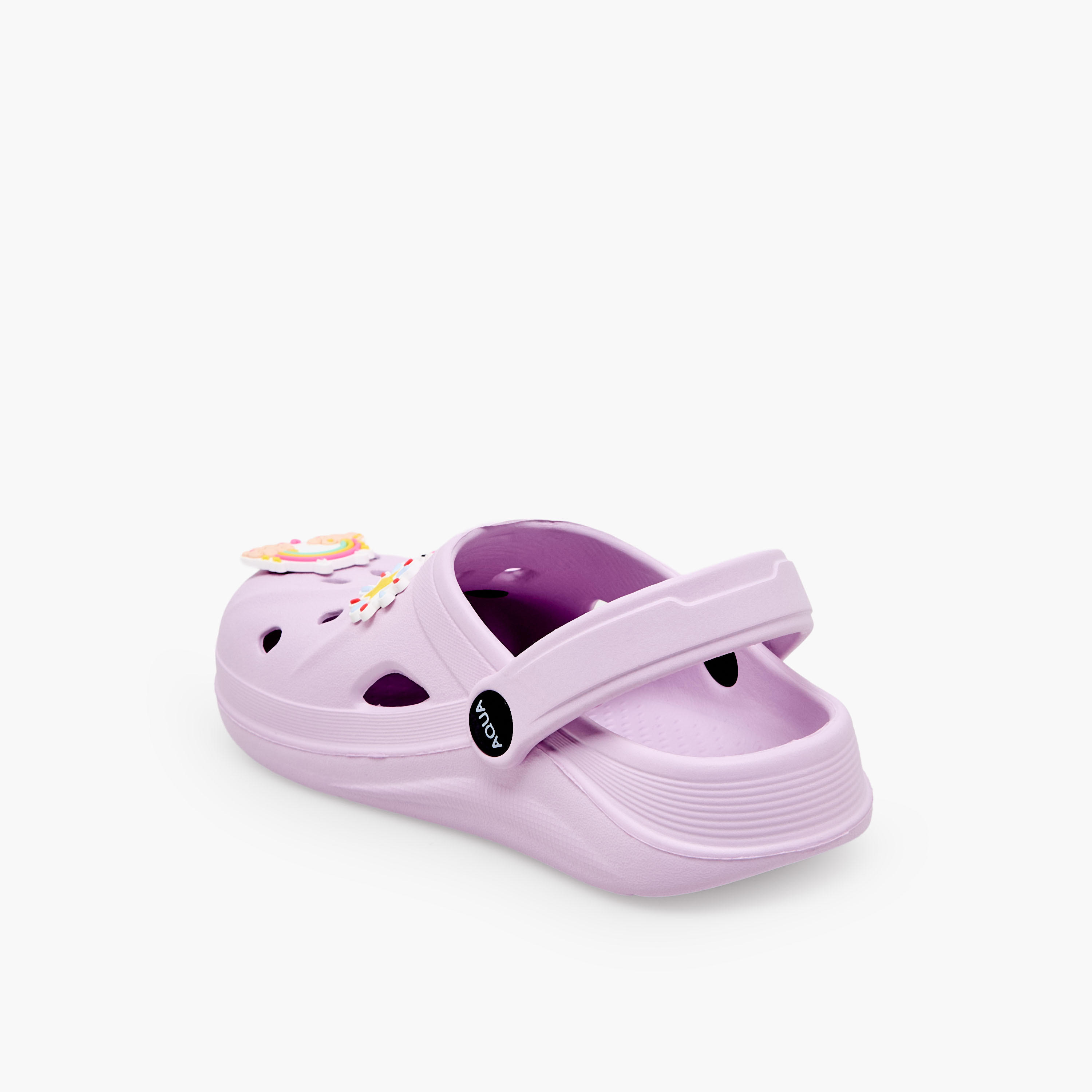 Aqua Girls Unicorn Jibbitz Clogs-girls-shoes-sandals-image-5