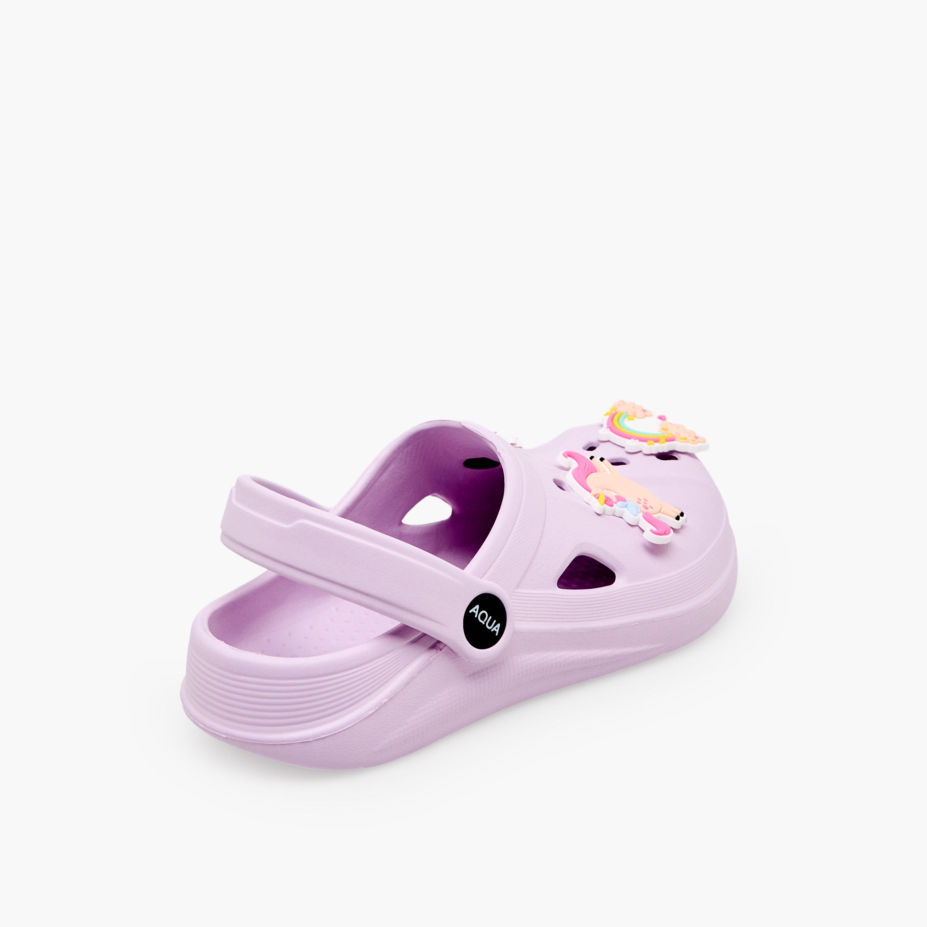 Aqua Girls Unicorn Jibbitz Clogs-girls-shoes-sandals-image-6