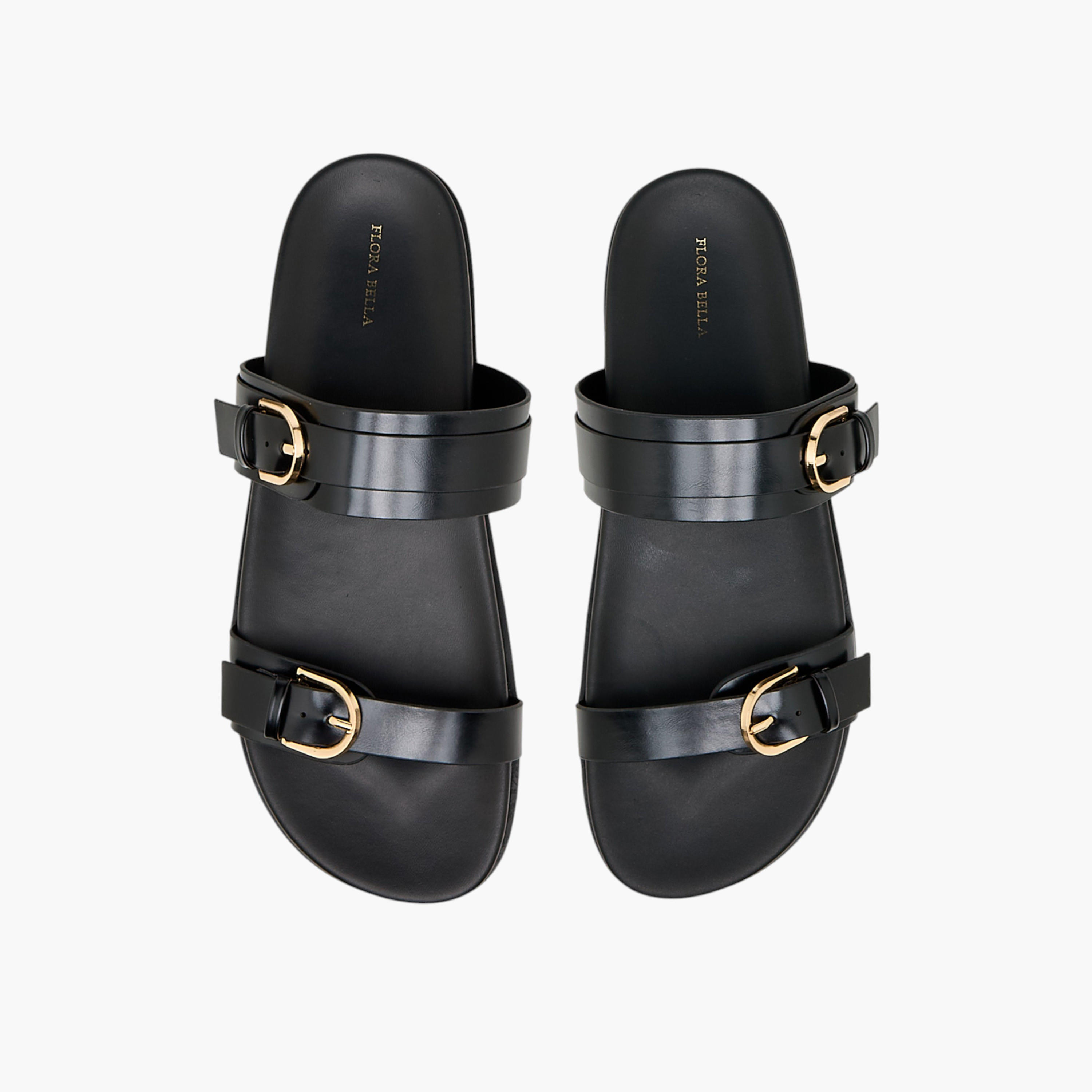 Flora Bella Women Buckle Detail Sandals-women-shoes-flats-sandals-image-1