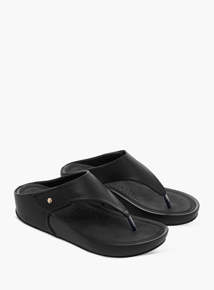 Flora Bella Textured Slip-On Comfort Sandals with Wedge Heels-women-shoes-sandals-heeled-image-1