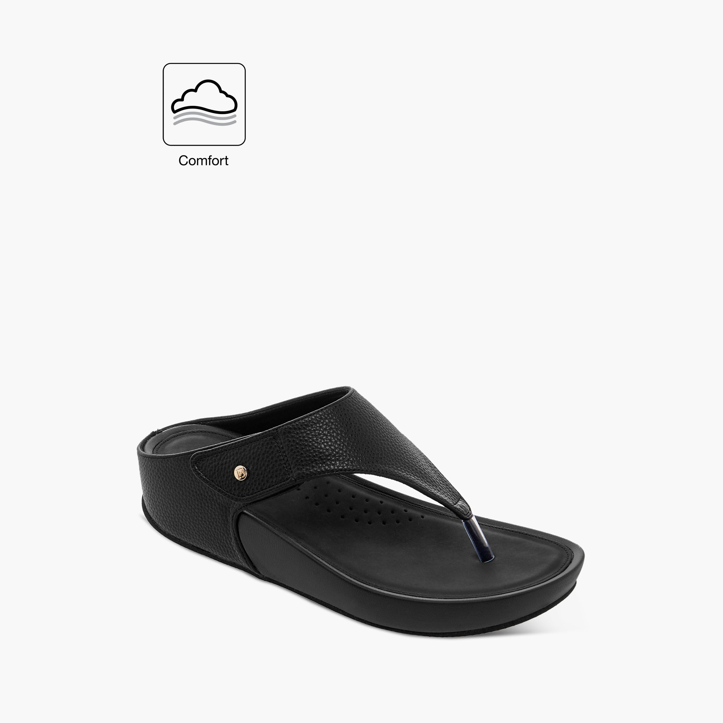 Flora Bella Textured Slip-On Comfort Sandals with Wedge Heels-women-shoes-sandals-heeled-image-2
