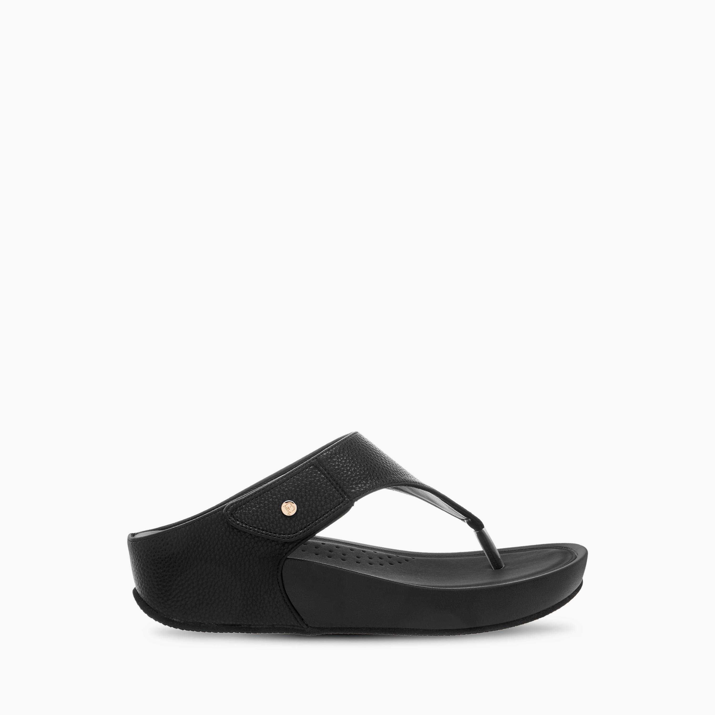Flora Bella Textured Slip-On Comfort Sandals with Wedge Heels-women-shoes-sandals-heeled-image-3