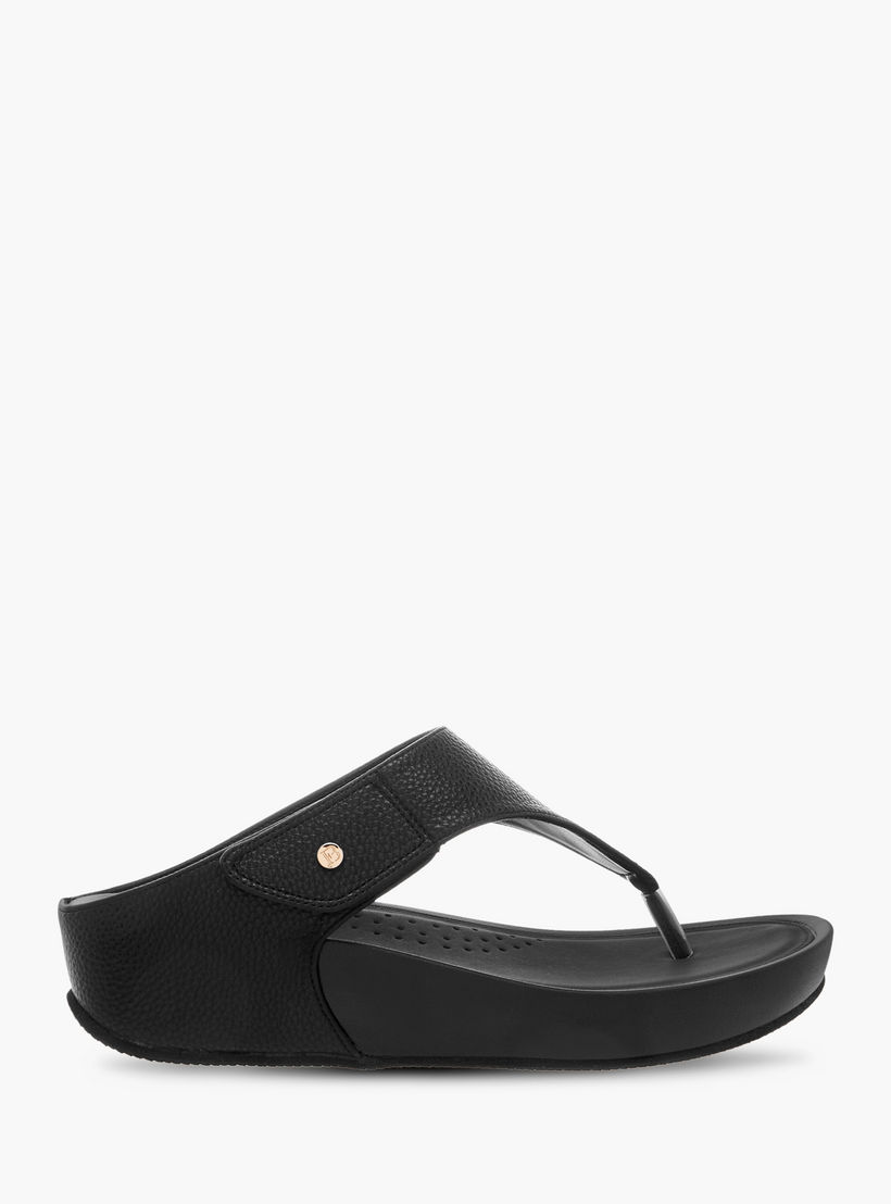 Flora Bella Textured Slip-On Comfort Sandals with Wedge Heels-women-shoes-sandals-heeled-image-3