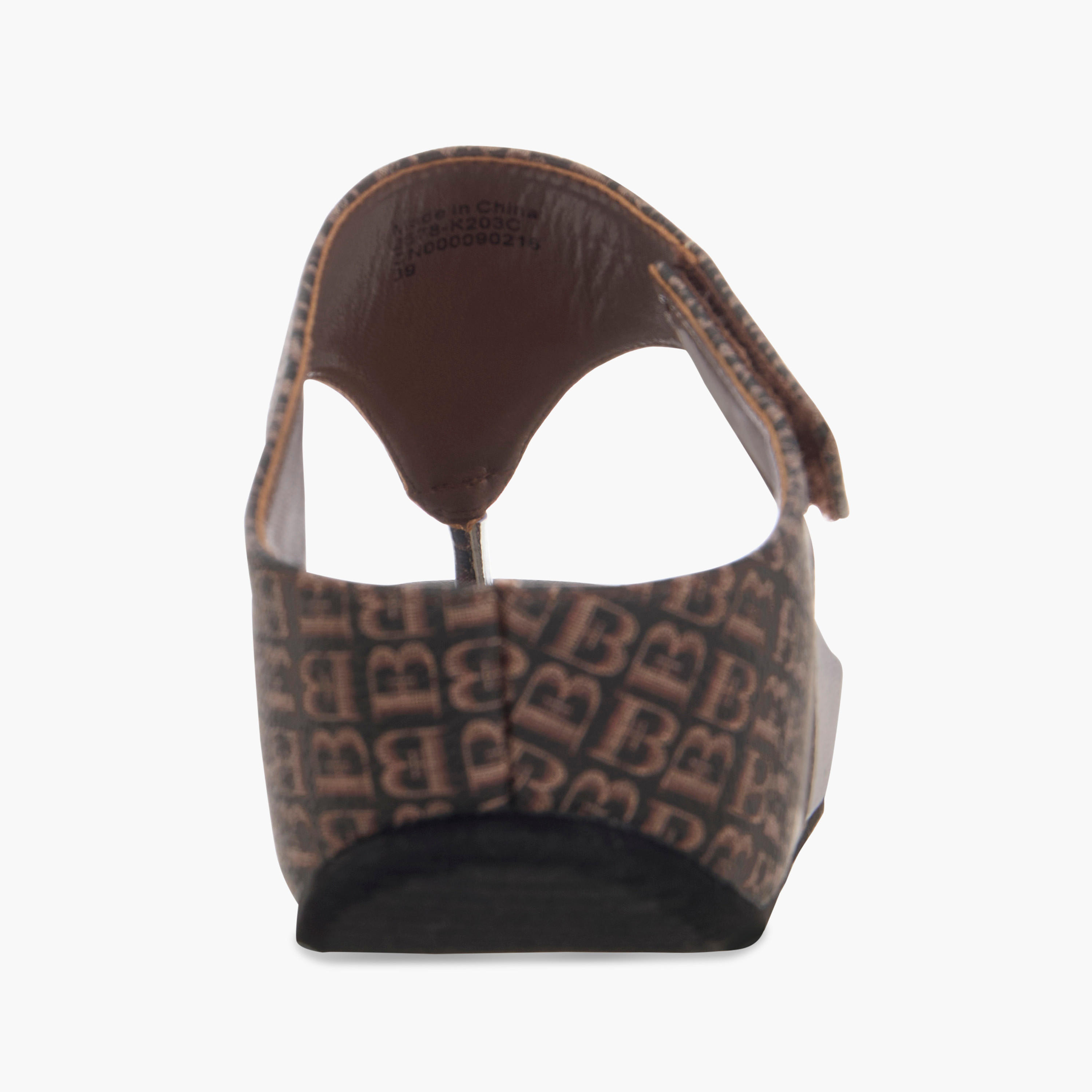 صندل مريح سهل الارتداء بكعب ويدج وطبعات مونوجرام من فلورا بيلا-women-shoes-sandals-heeled-image-5