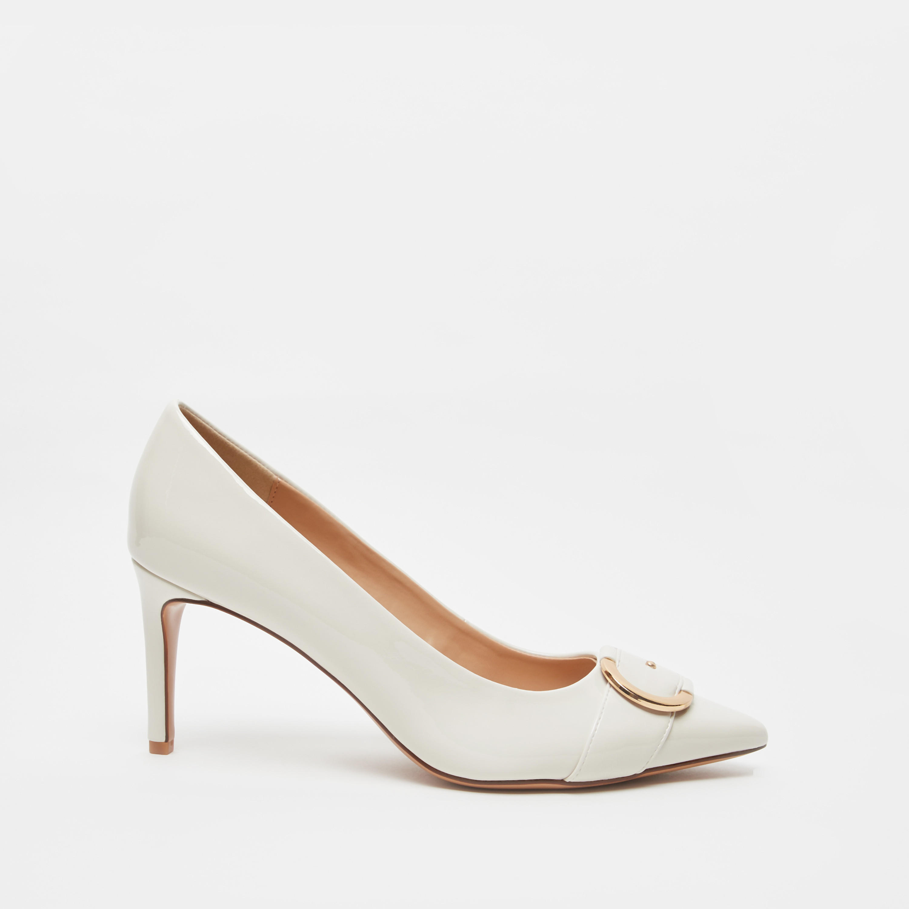 حذاء نسائي سهل الارتداء بكعب رفيع وزيّنة معدنية من سيليست-women-shoes-heels-image-1