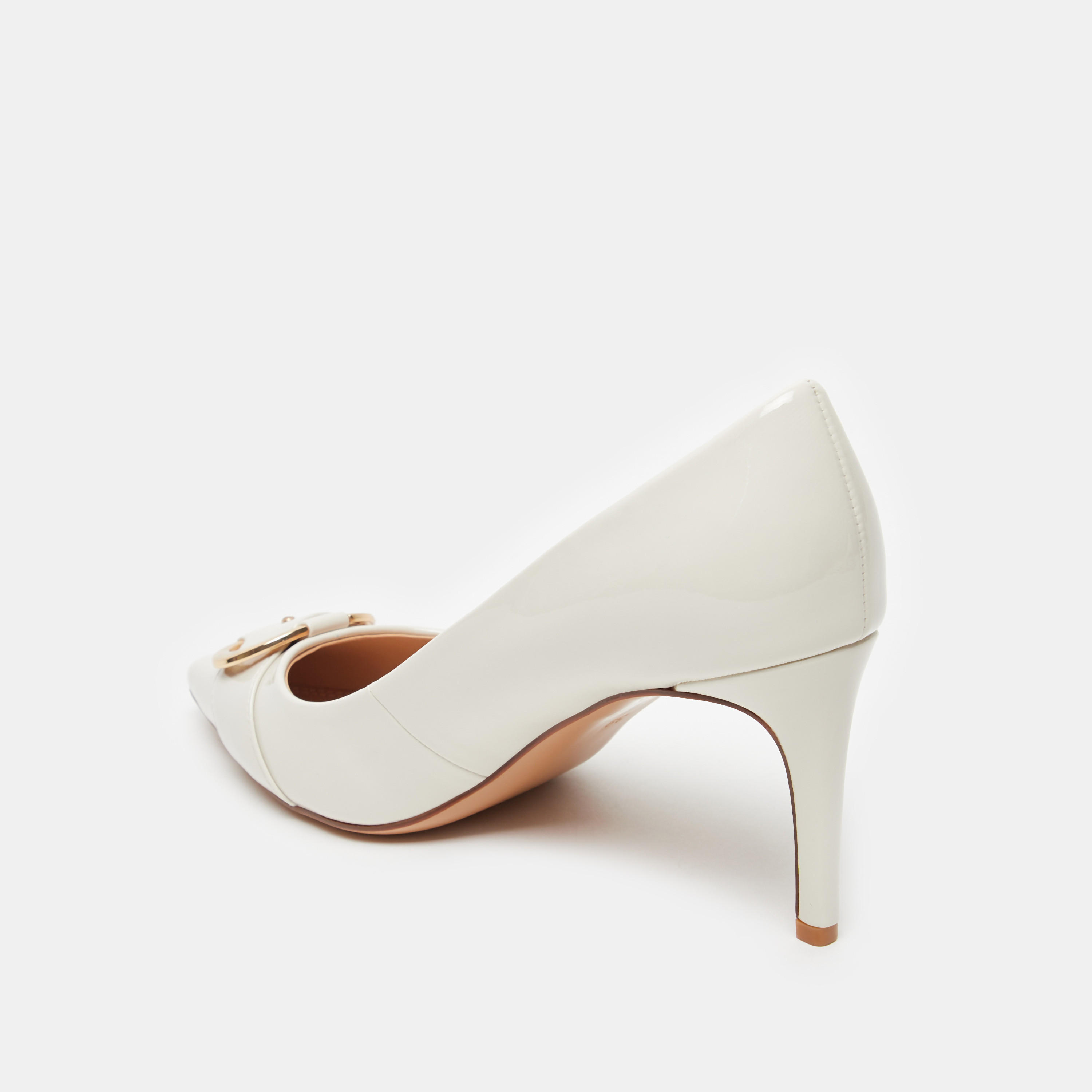 حذاء نسائي سهل الارتداء بكعب رفيع وزيّنة معدنية من سيليست-women-shoes-heels-image-3
