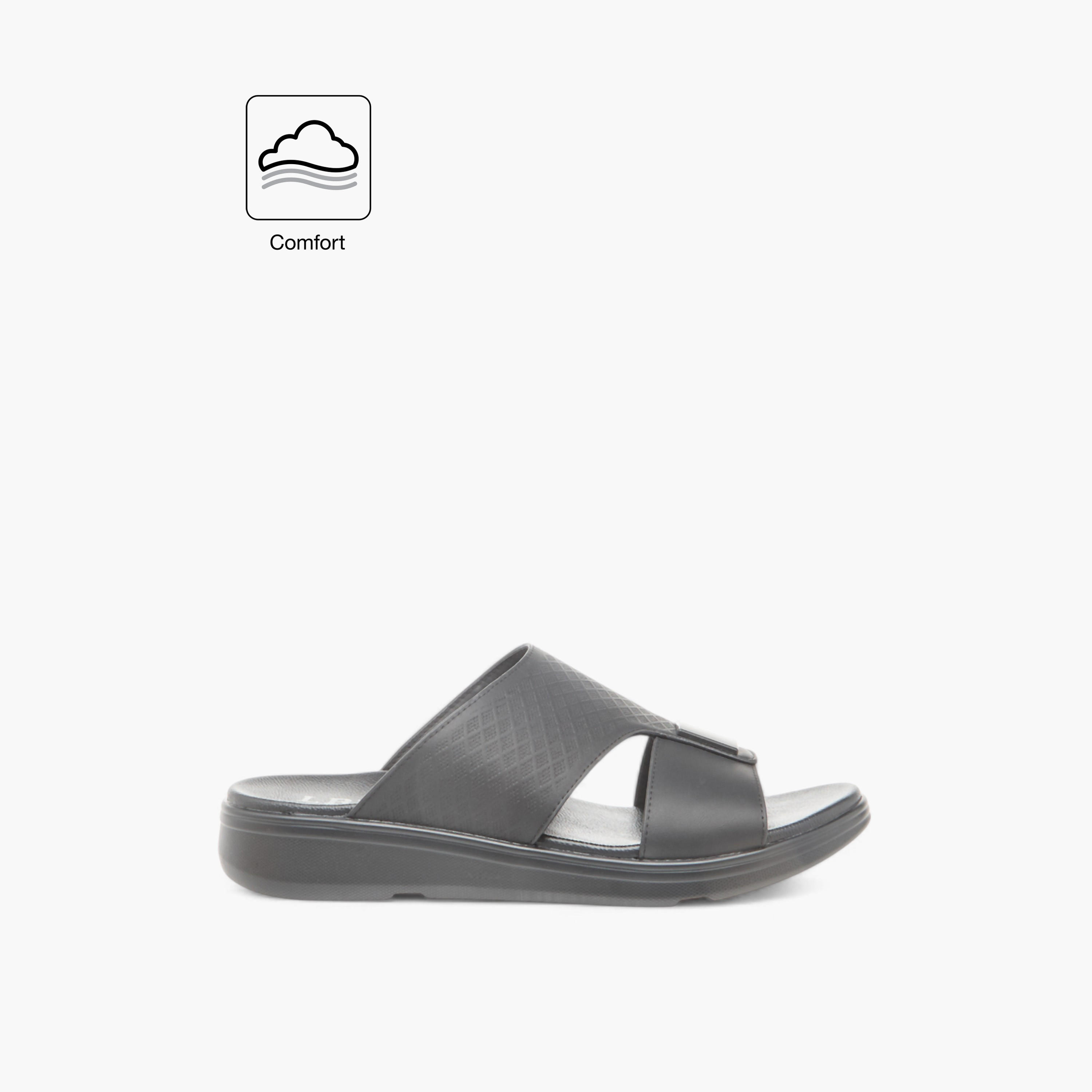 LBL by Shoexpress Textured Slip-On Comfort Arabic Sandals-men-shoes-sandals-image-2